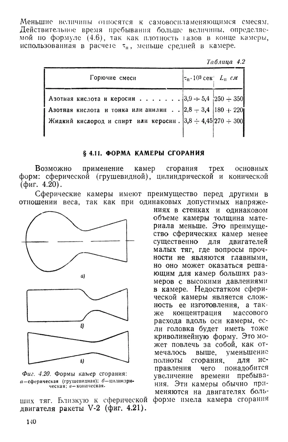 § 4.11. Форма камеры сгорания