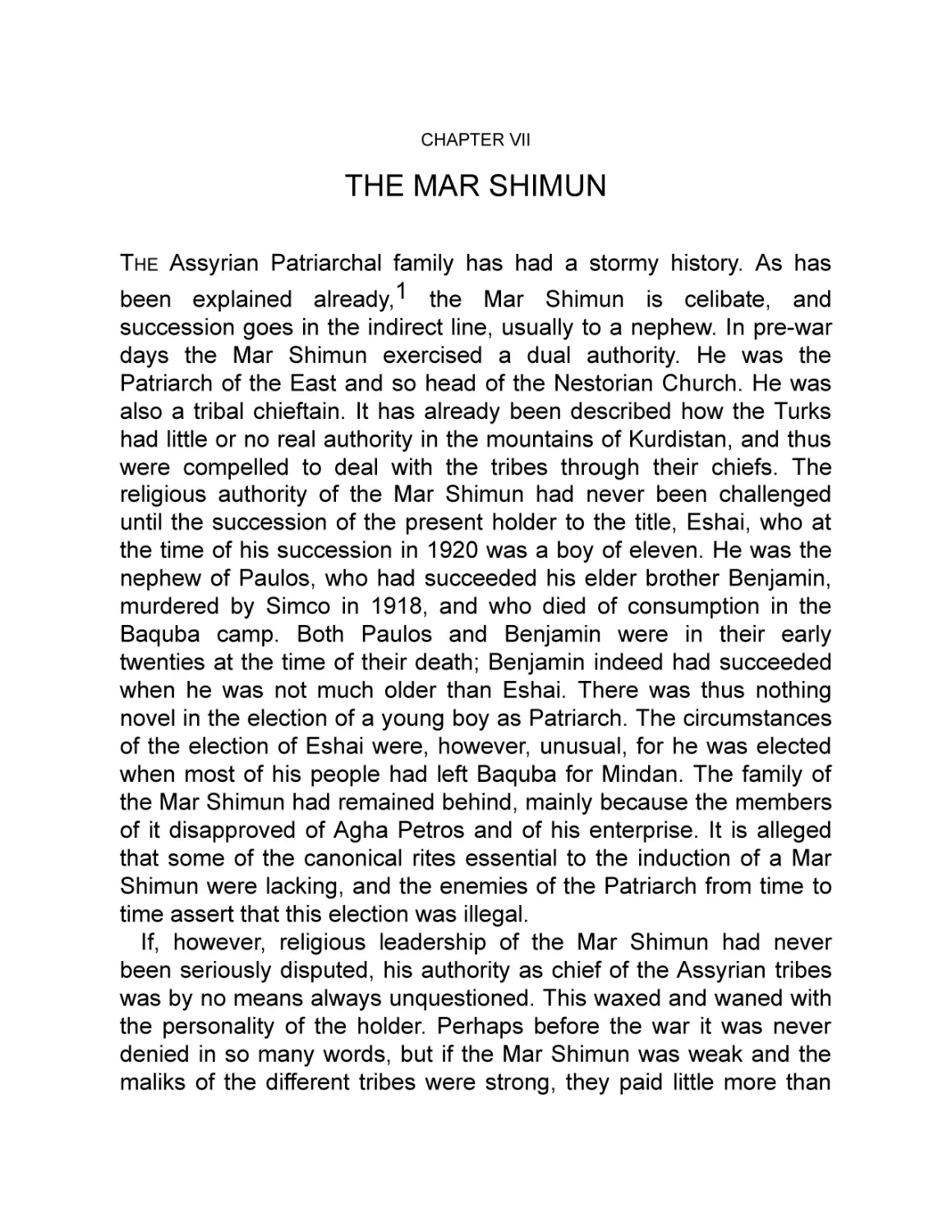 VII The Mar Shimun