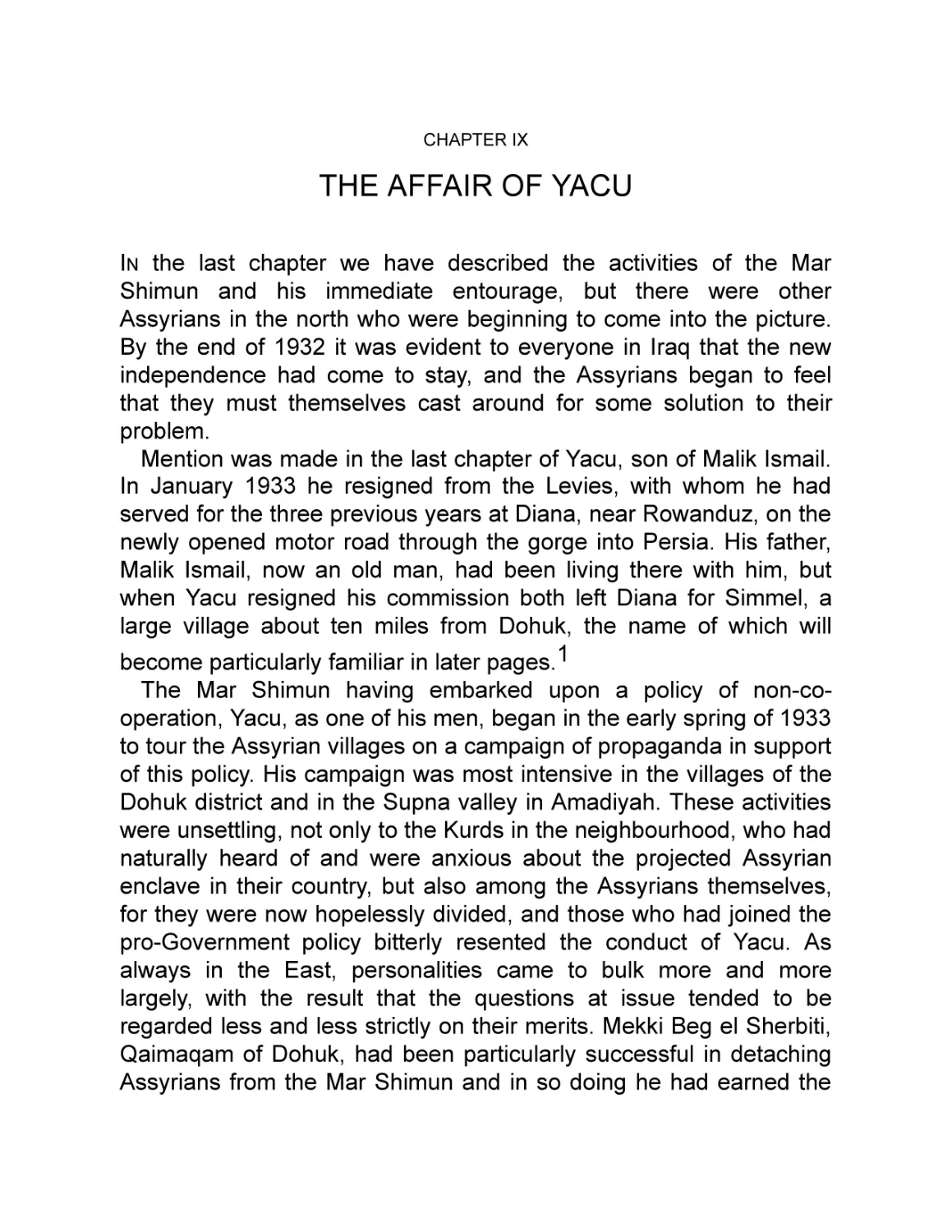IX The Affair of Yacu