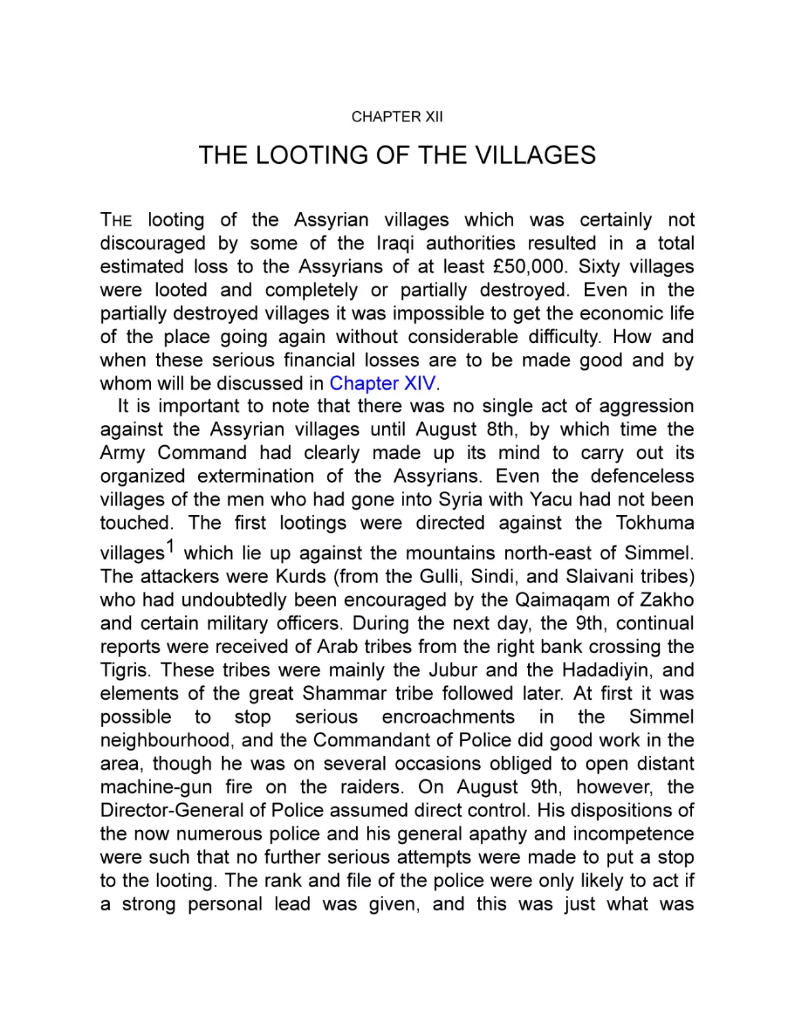 XII The Looting of the Villages