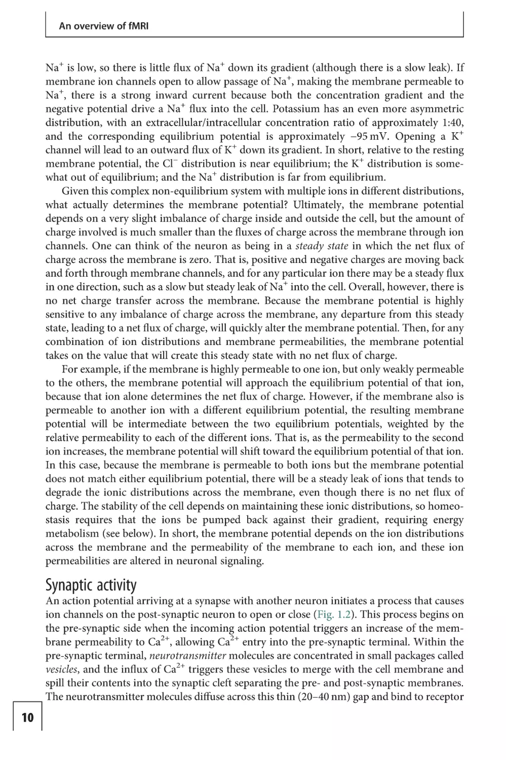 Synaptic activity