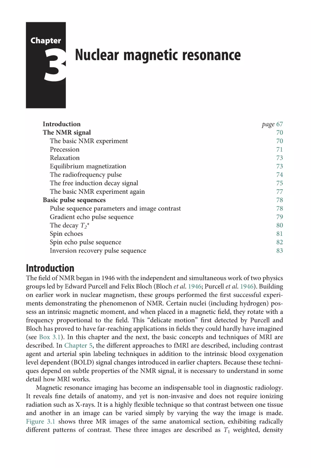 Chapter 3 Nuclear magnetic resonance
Introduction