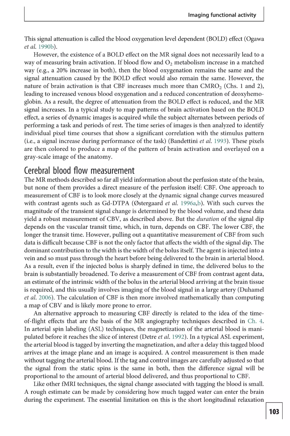 Cerebral blood flow measurement