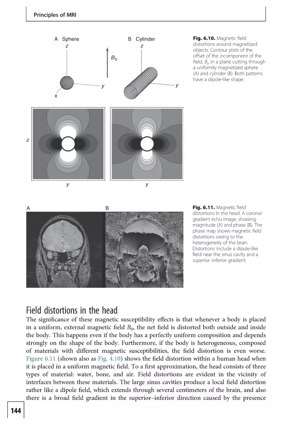Field distortions in the head
