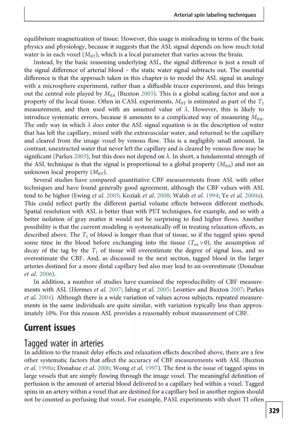 Current issues
Tagged water in arteries