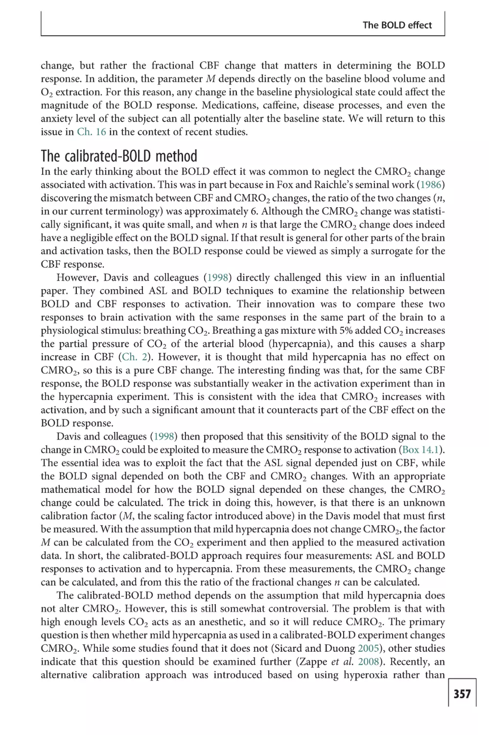 The calibrated-BOLD method