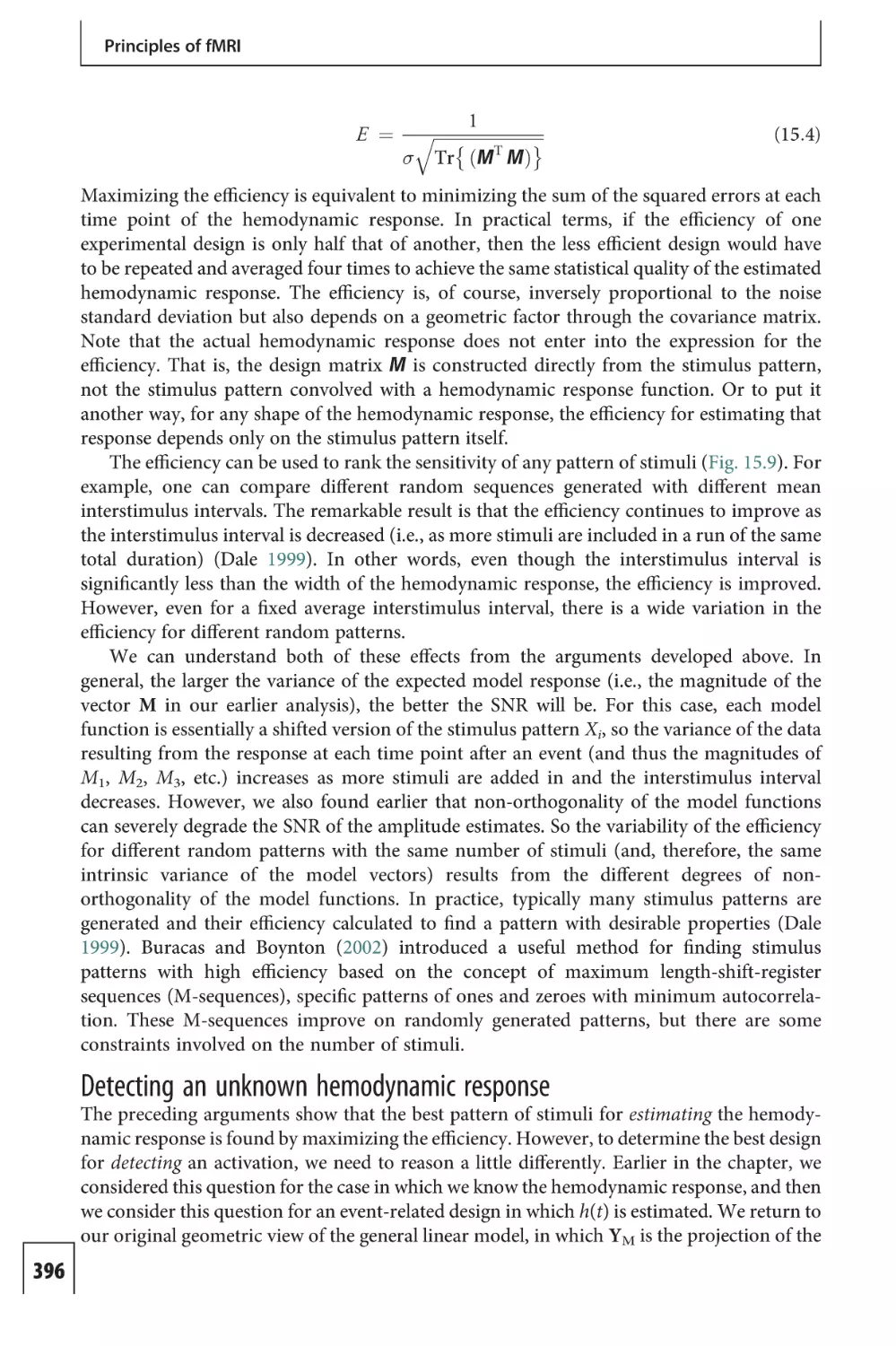 Detecting an unknown hemodynamic response