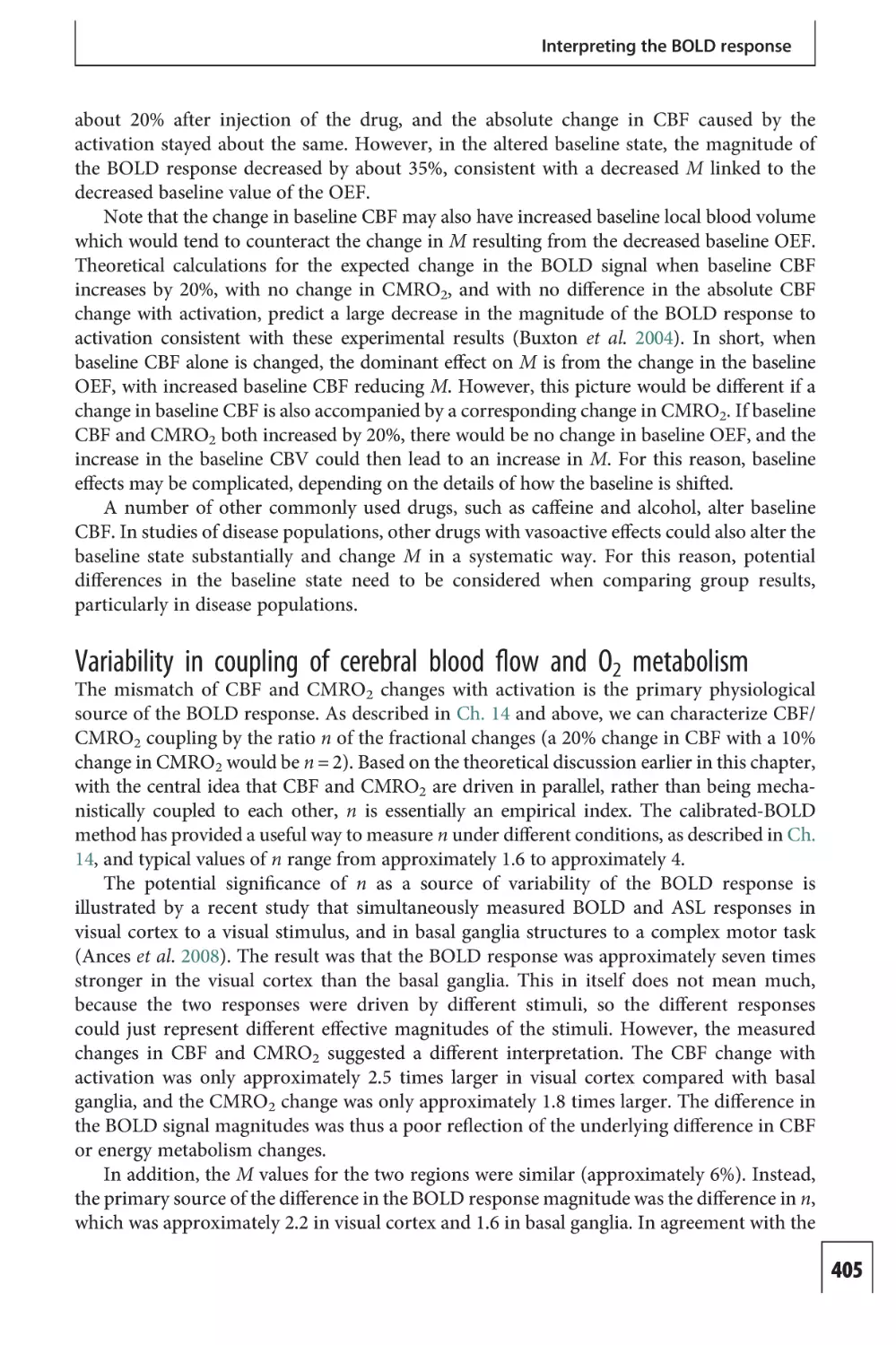 Variability in coupling of cerebral blood flow and O2 metabolism
