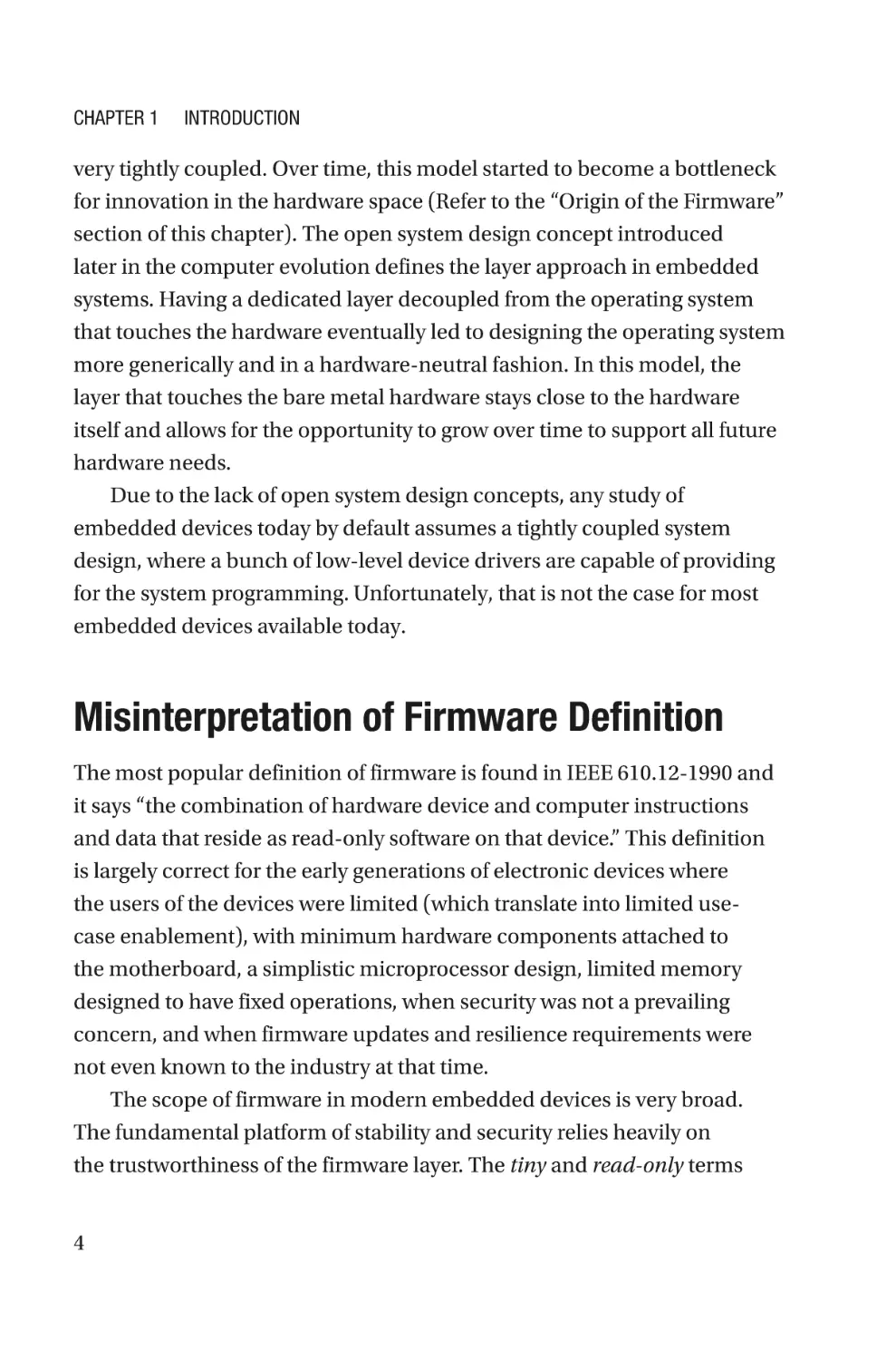 Misinterpretation of Firmware Definition