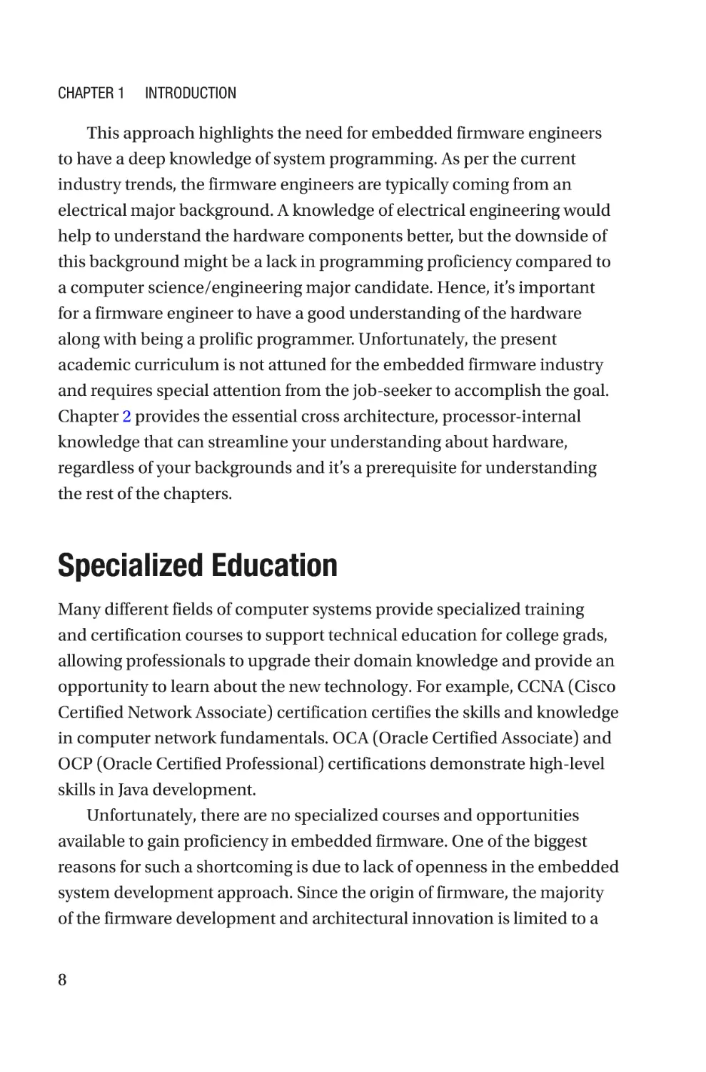 Specialized Education