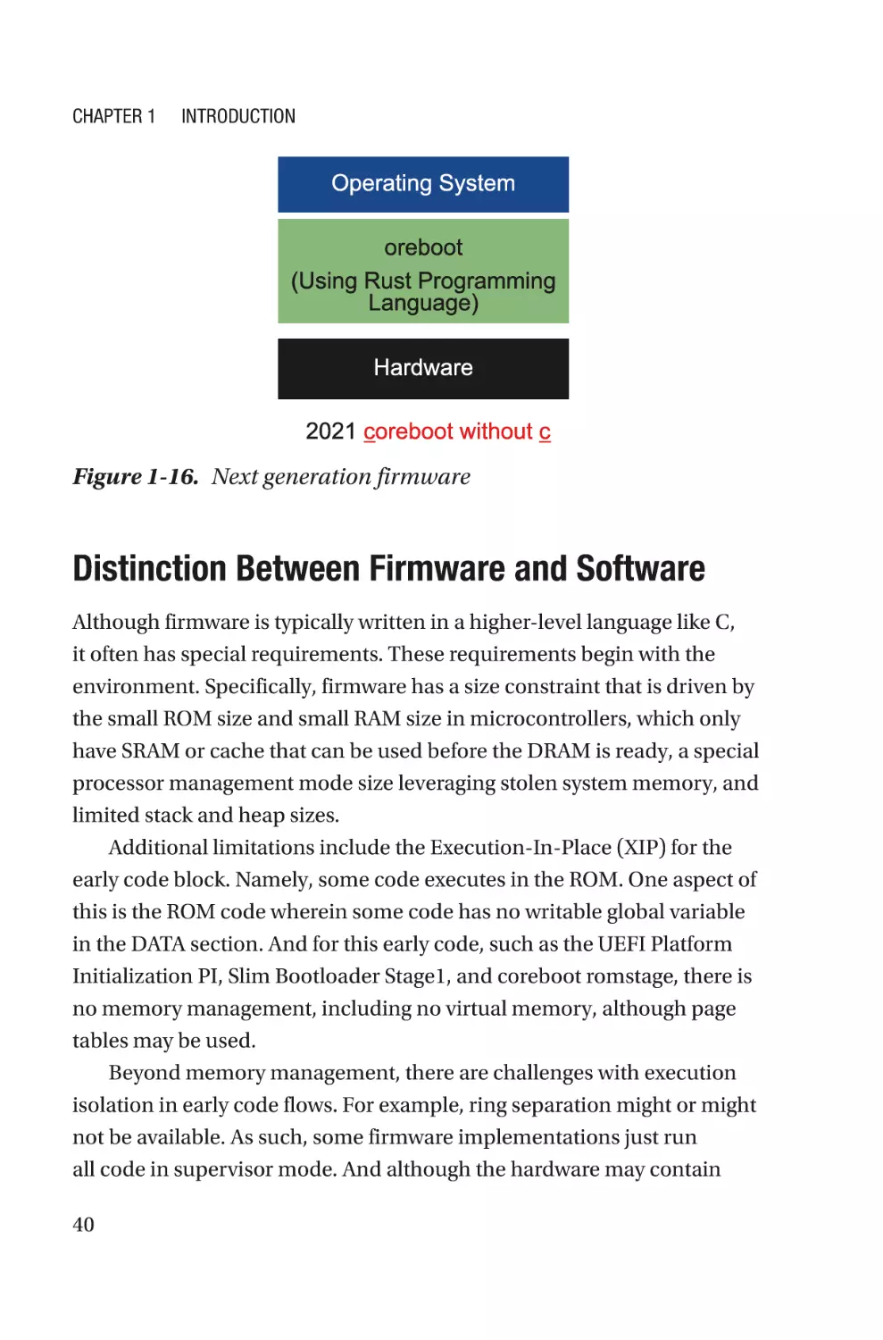 Distinction Between Firmware and Software