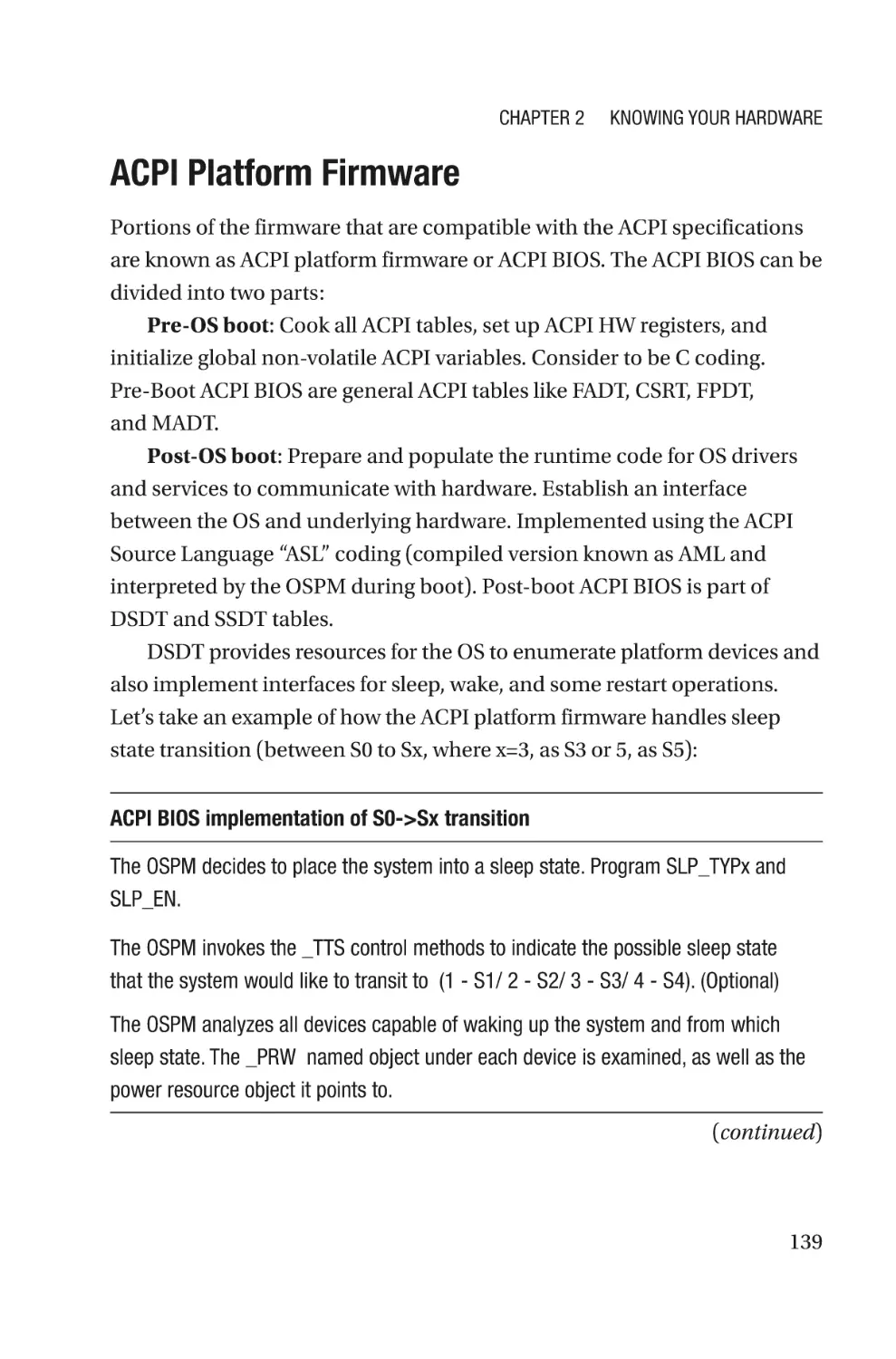 ACPI Platform Firmware