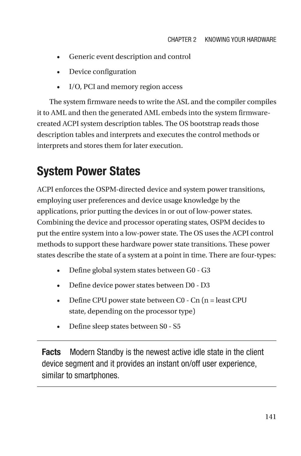 System Power States