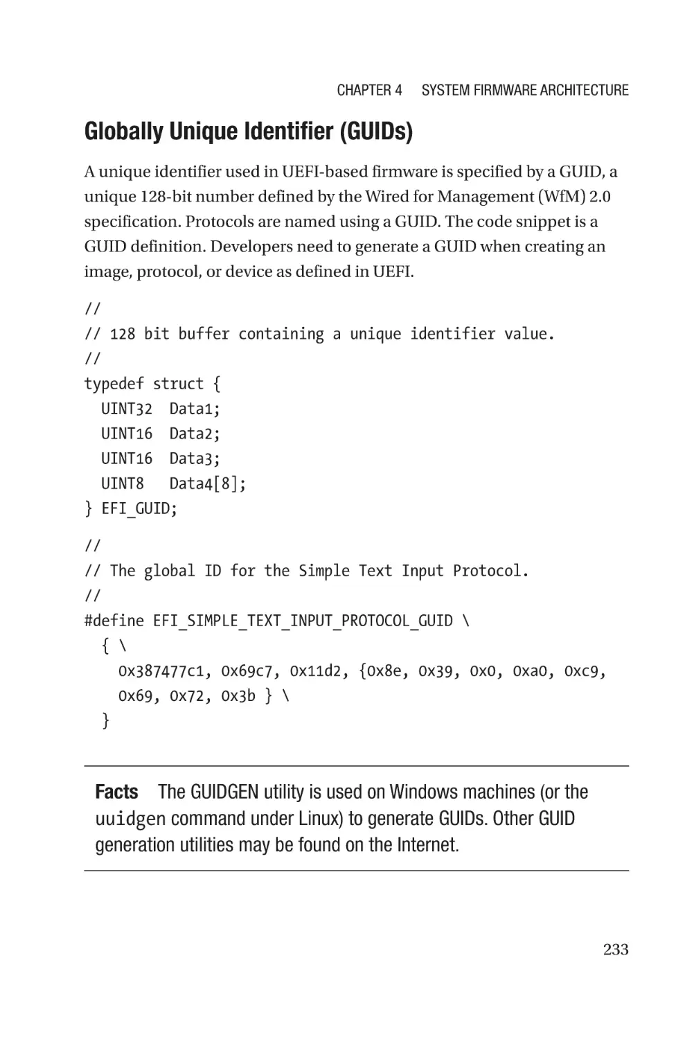 Globally Unique Identifier (GUIDs)