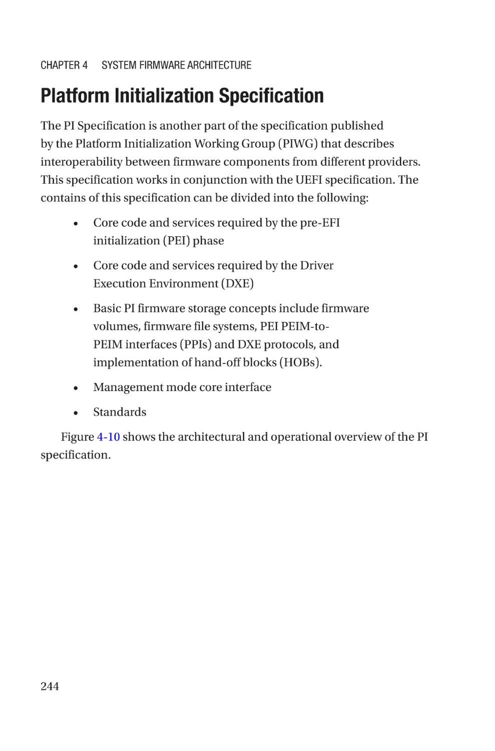 Platform Initialization Specification