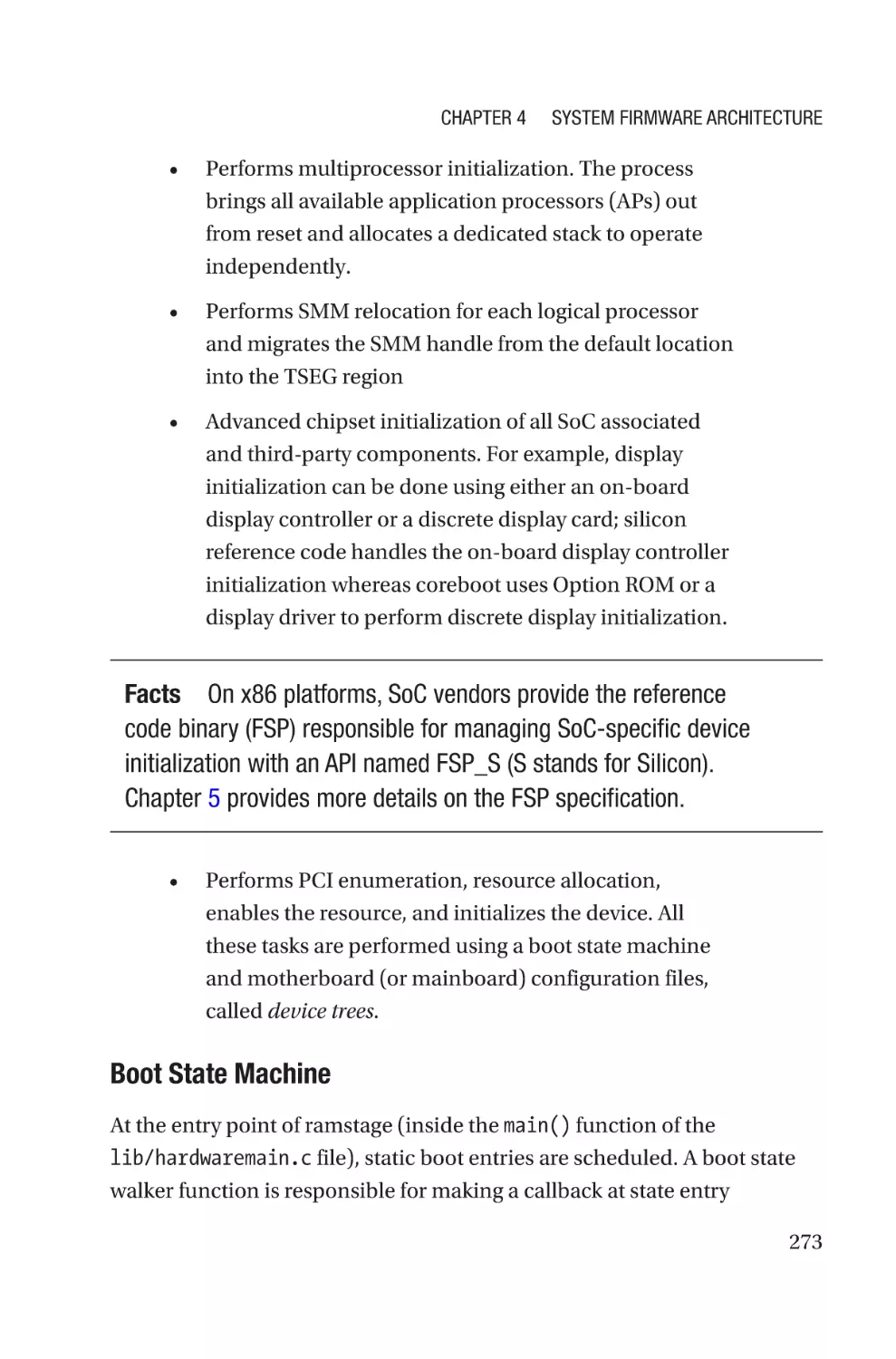 Boot State Machine