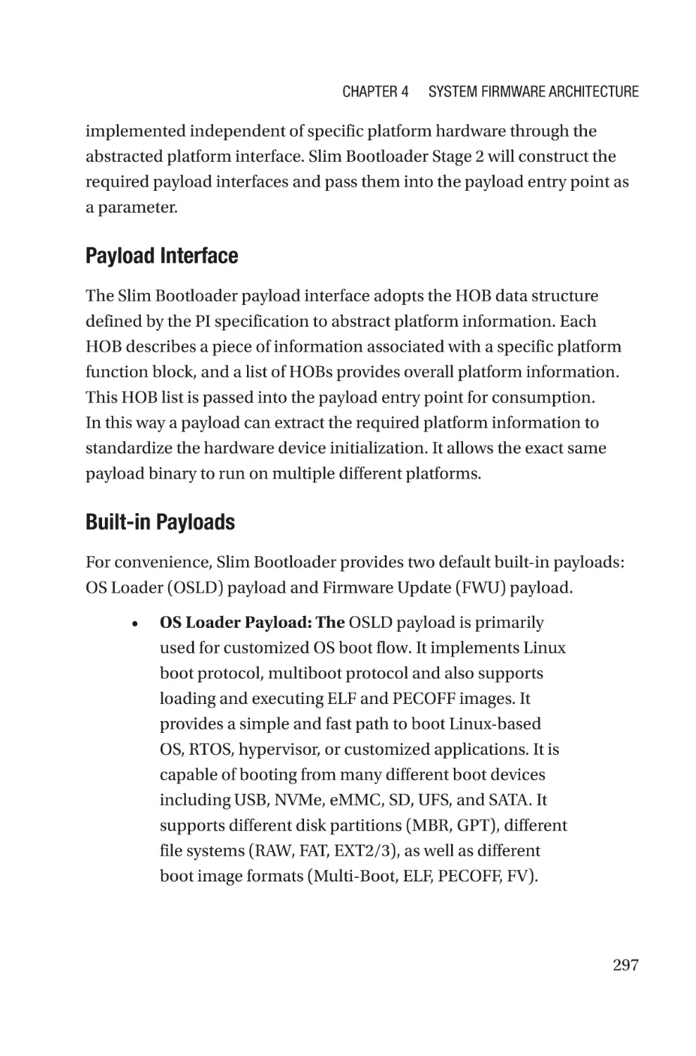 Payload Interface
Built-in Payloads