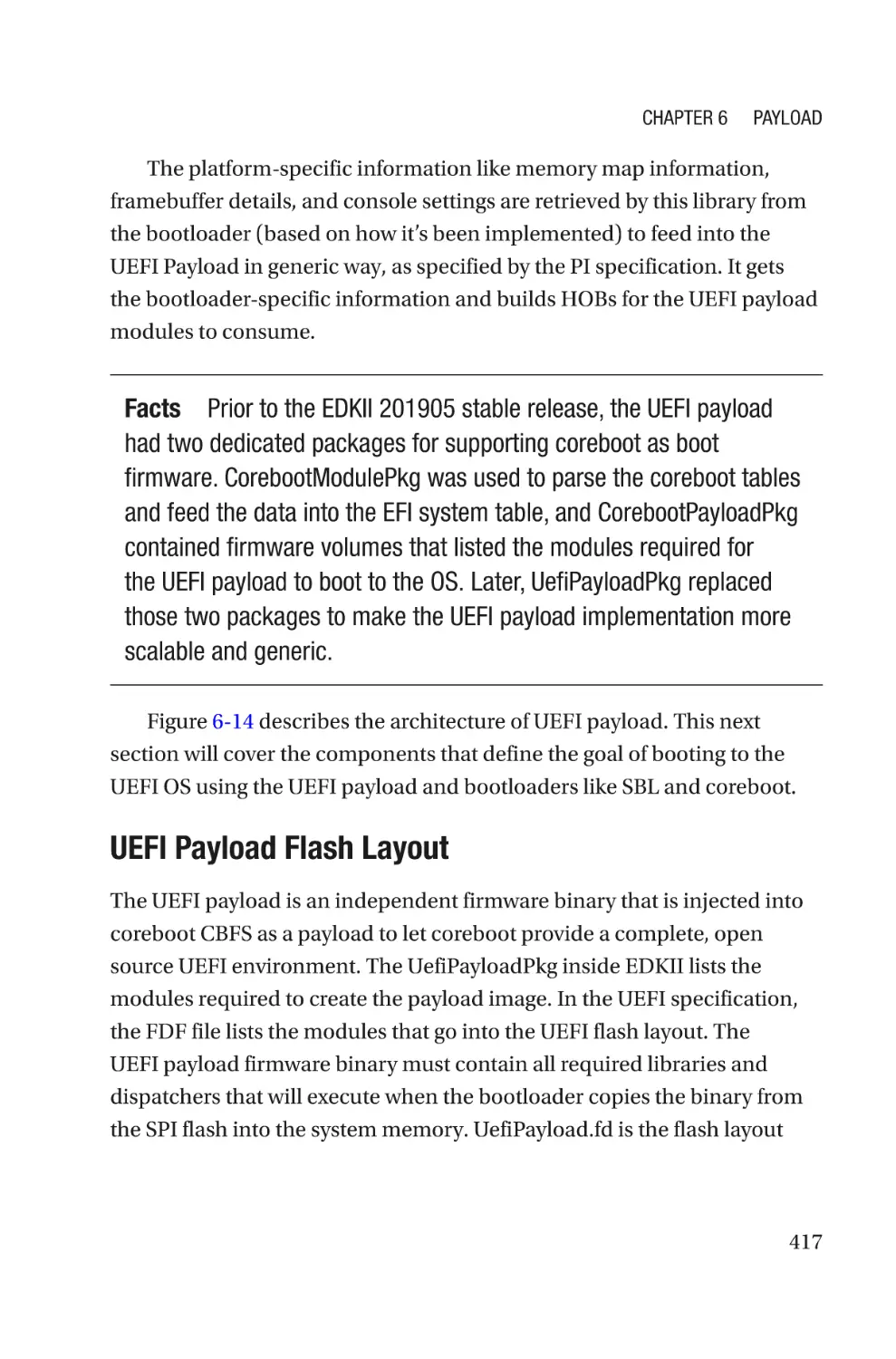 UEFI Payload Flash Layout