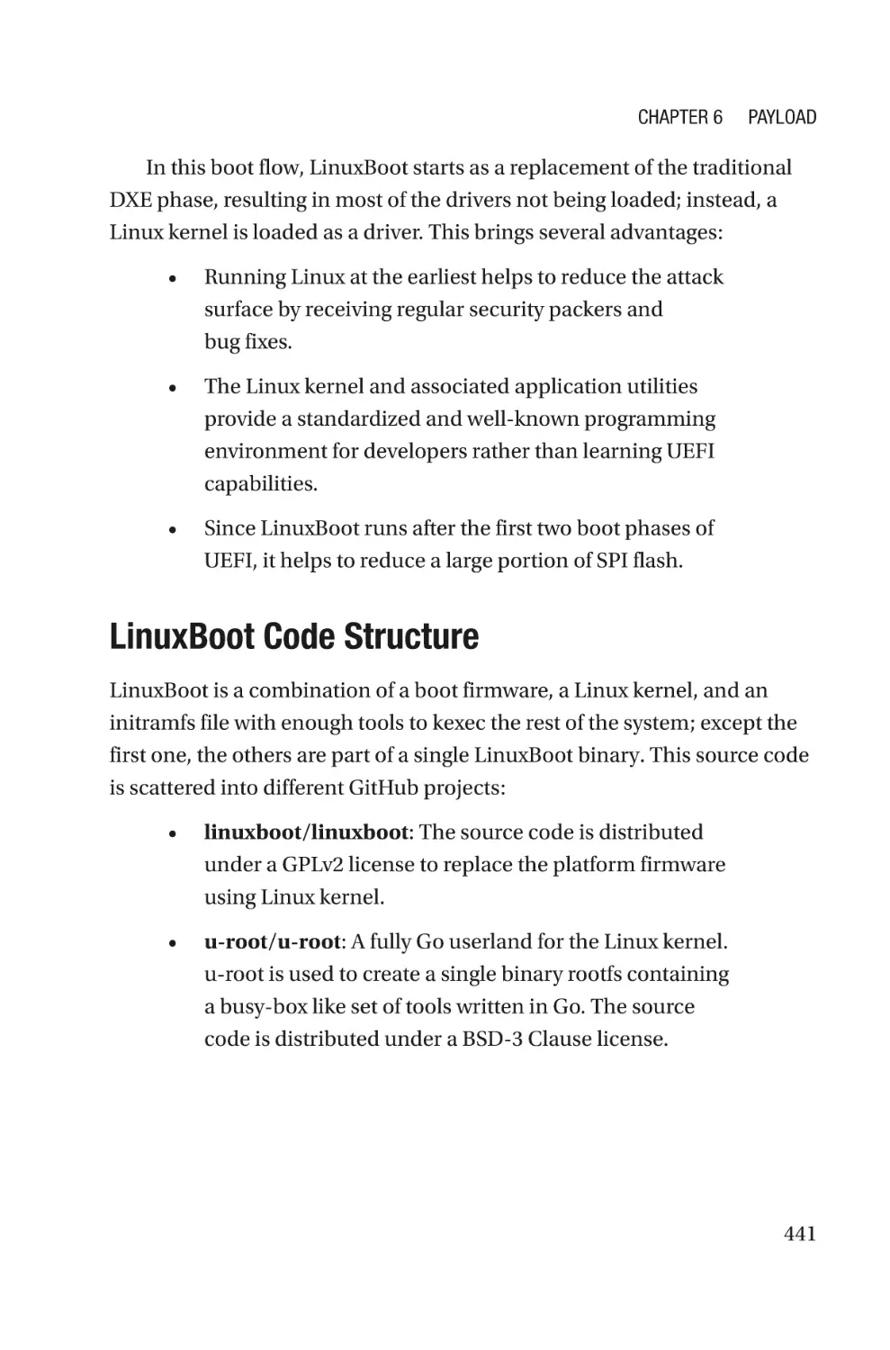 LinuxBoot Code Structure