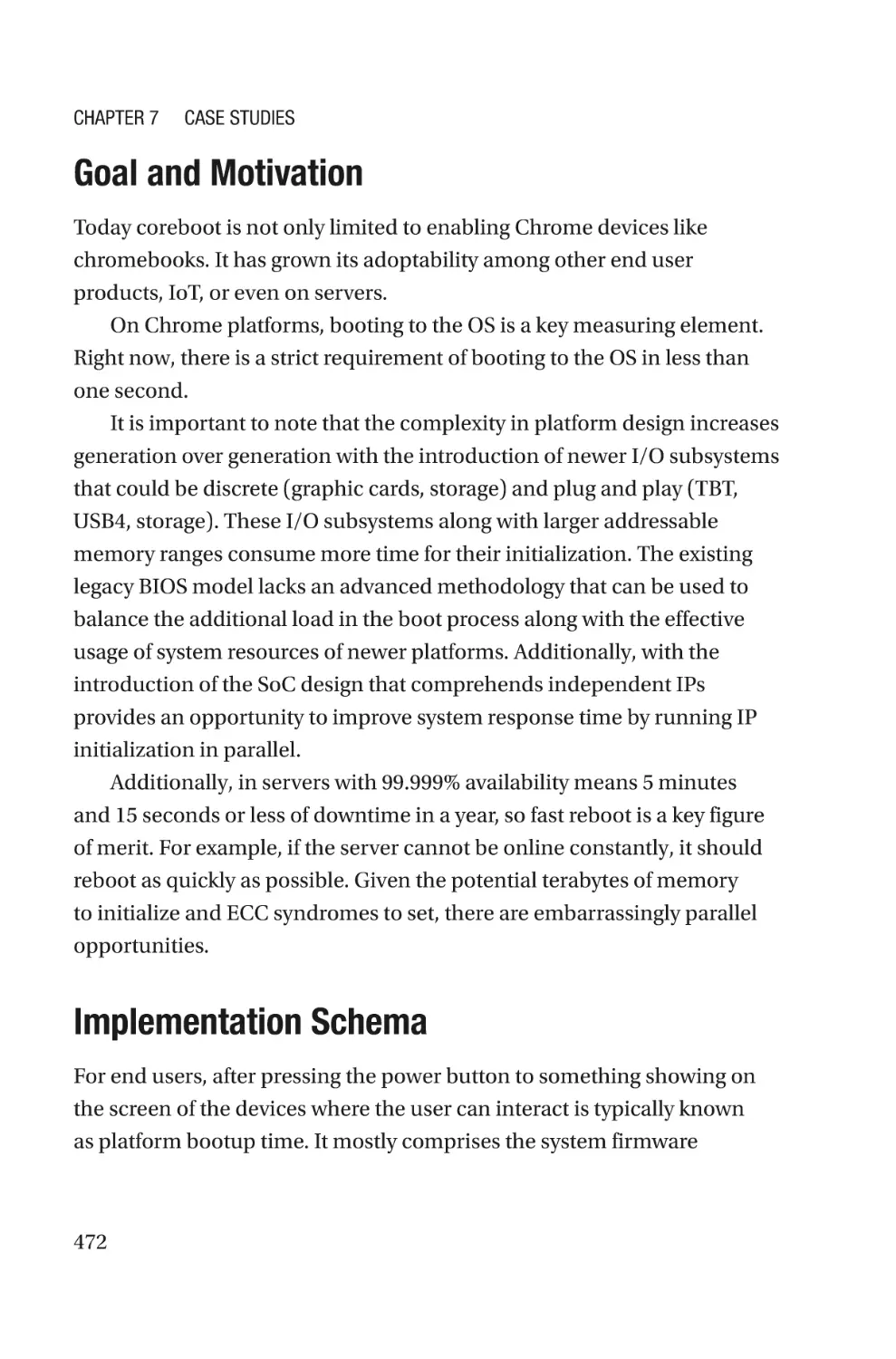 Goal and Motivation
Implementation Schema