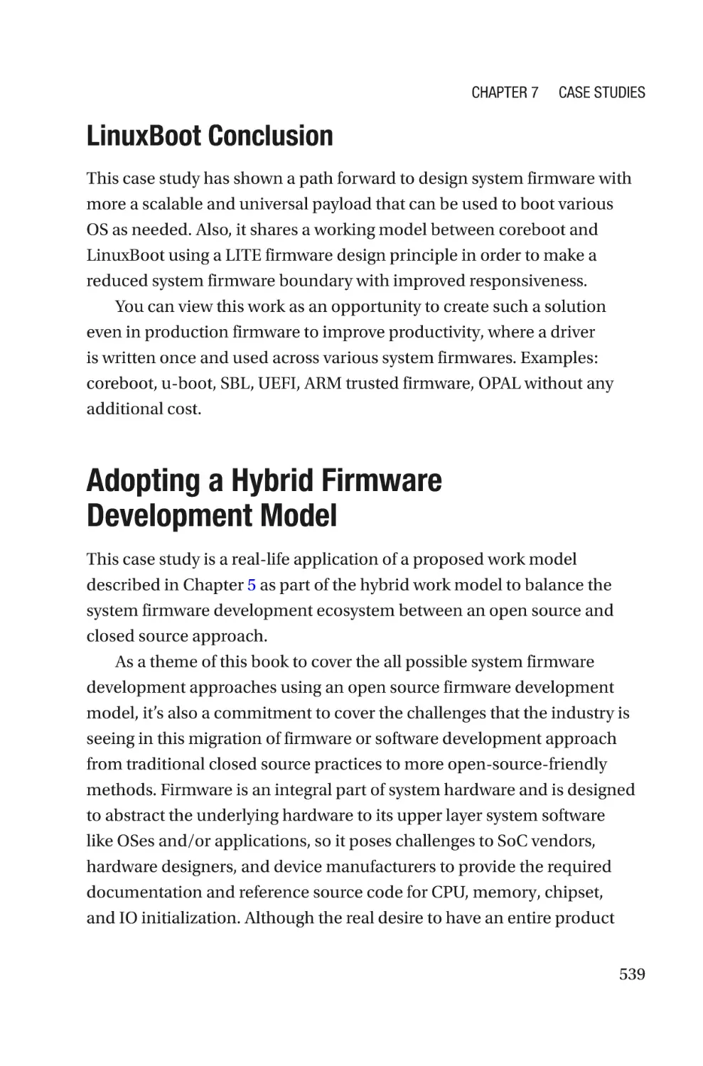 LinuxBoot Conclusion
Adopting a Hybrid Firmware Development Model