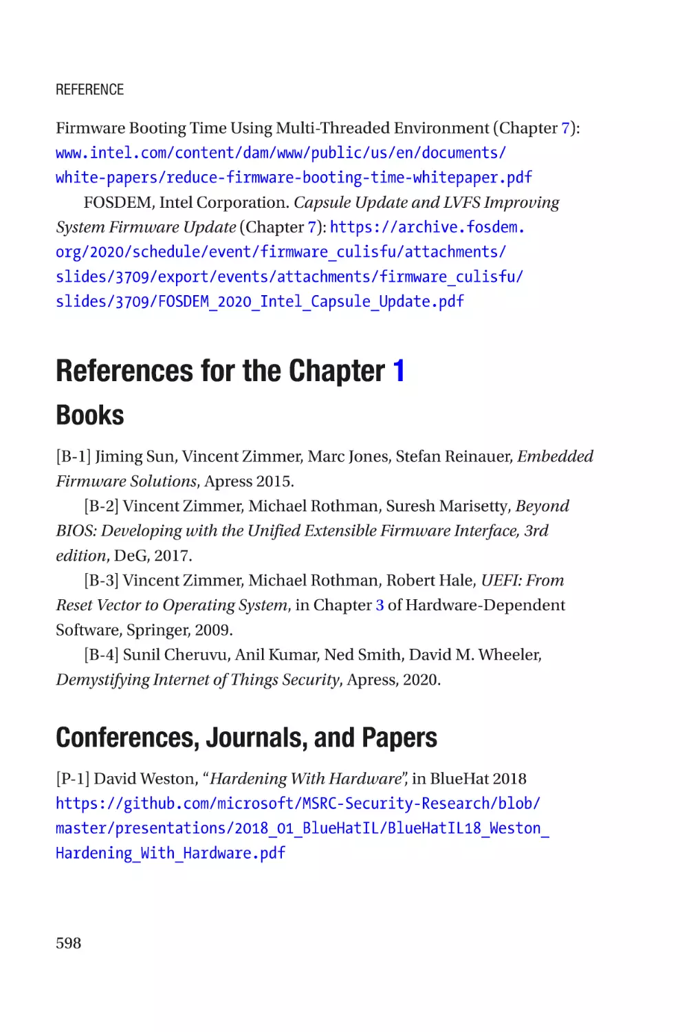 References for the Chapter 1
Books
Conferences, Journals, and Papers