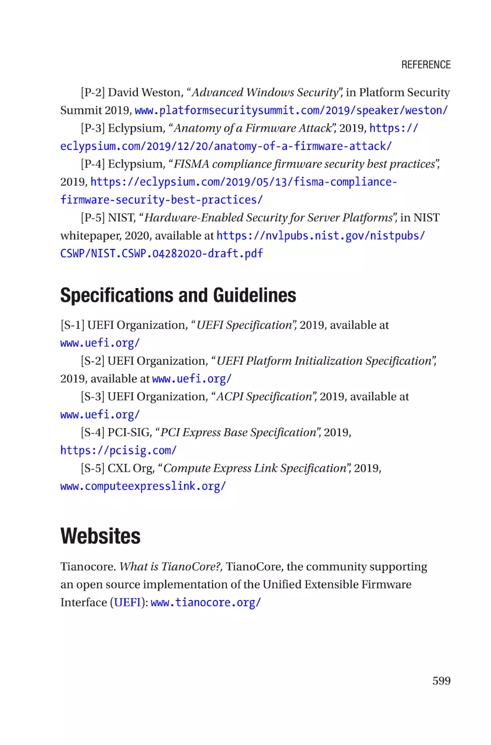 Specifications and Guidelines
Websites