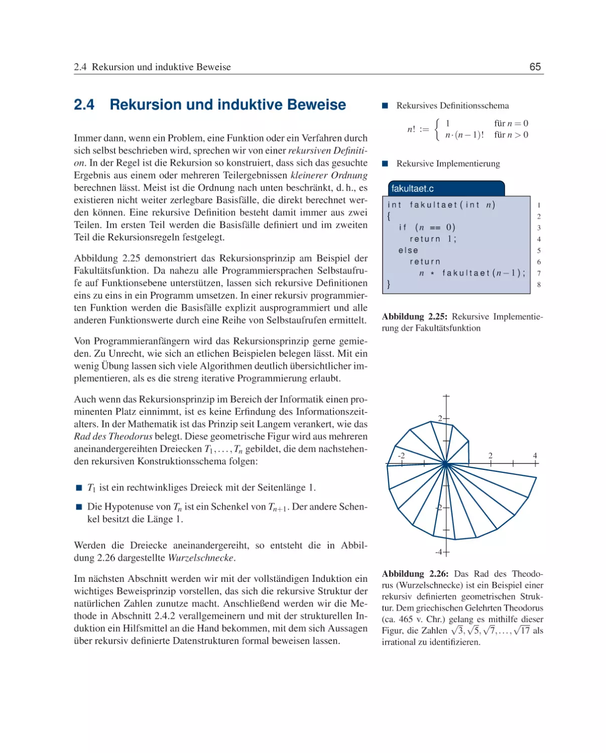 2.4 Rekursion und induktive Beweise