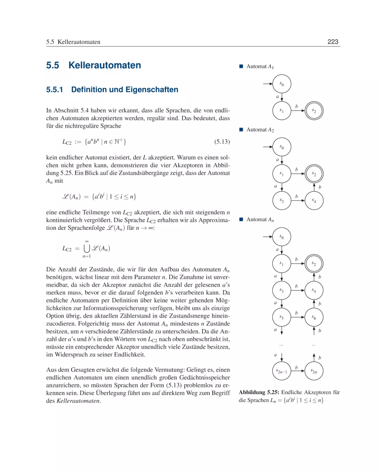 5.5 Kellerautomaten
5.5.1 Definition und Eigenschaften