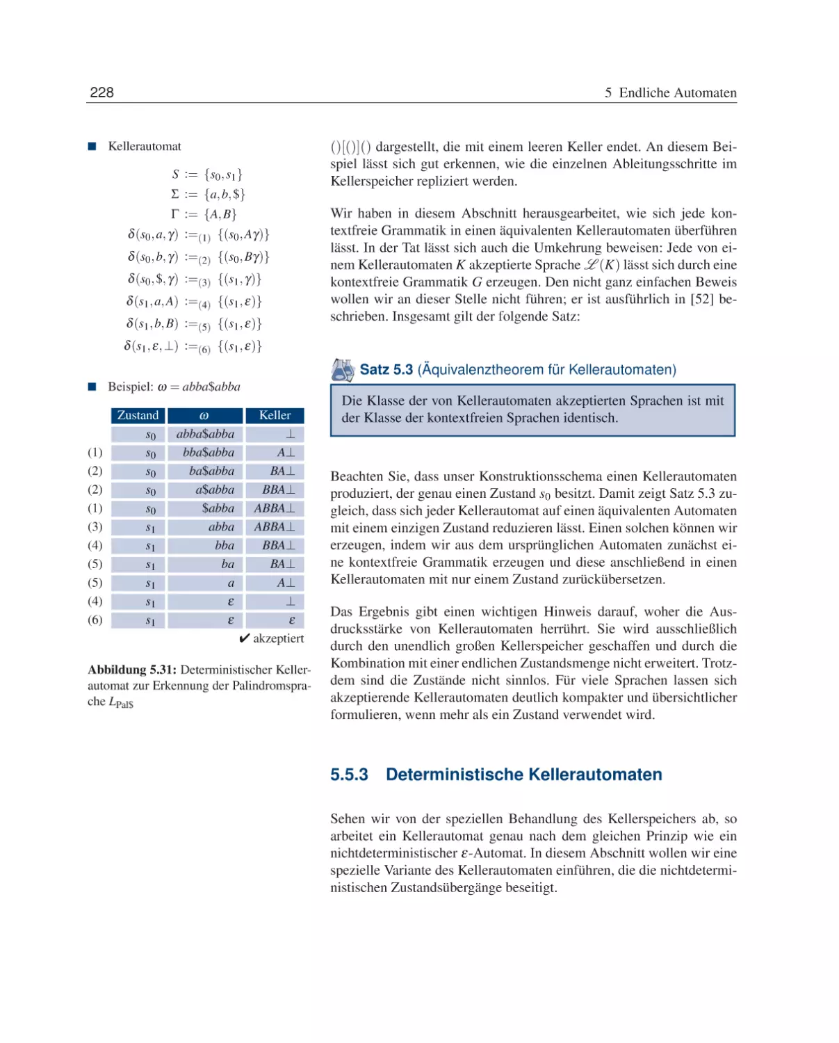 5.5.3 Deterministische Kellerautomaten