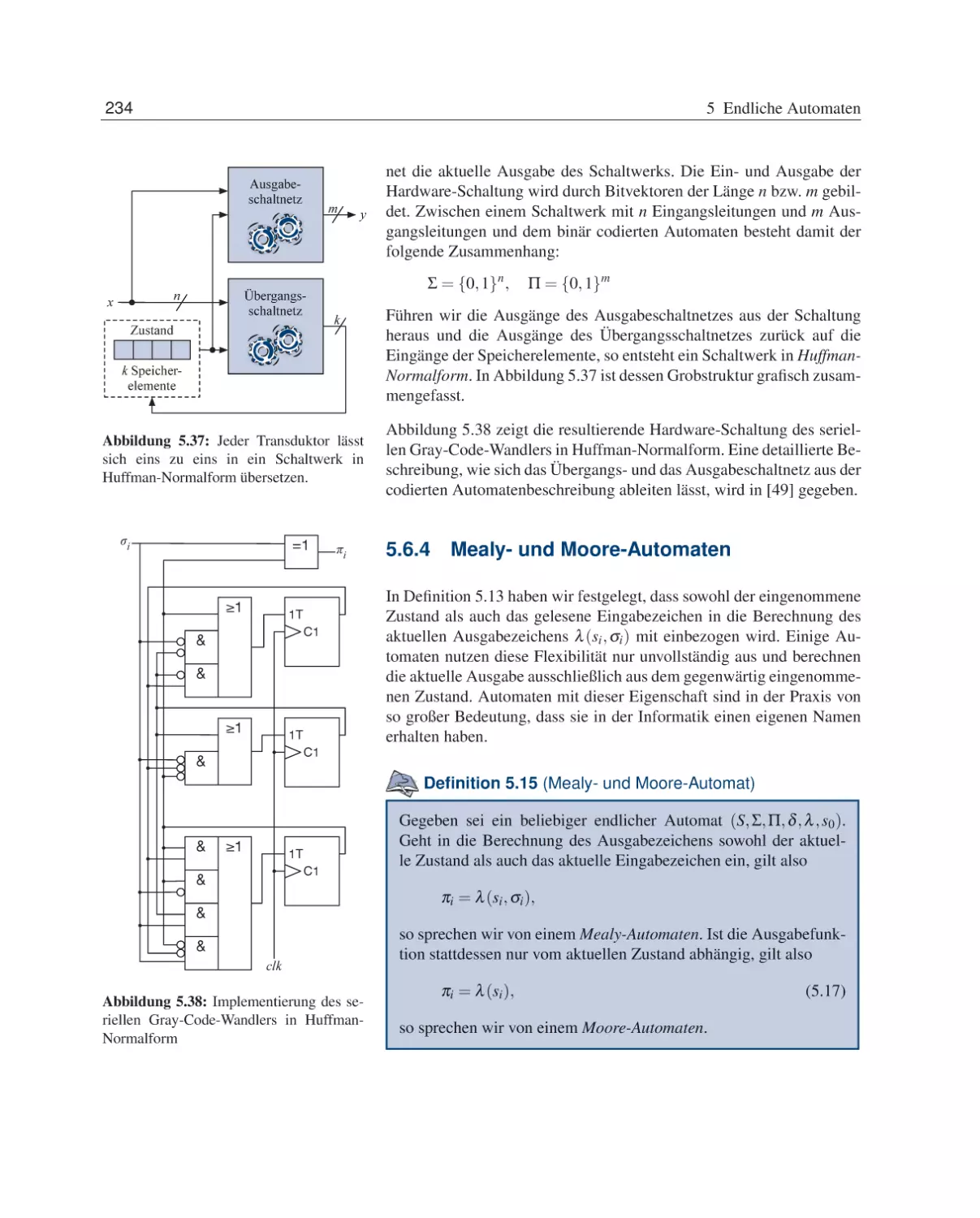 5.6.4 Mealy- und Moore-Automaten