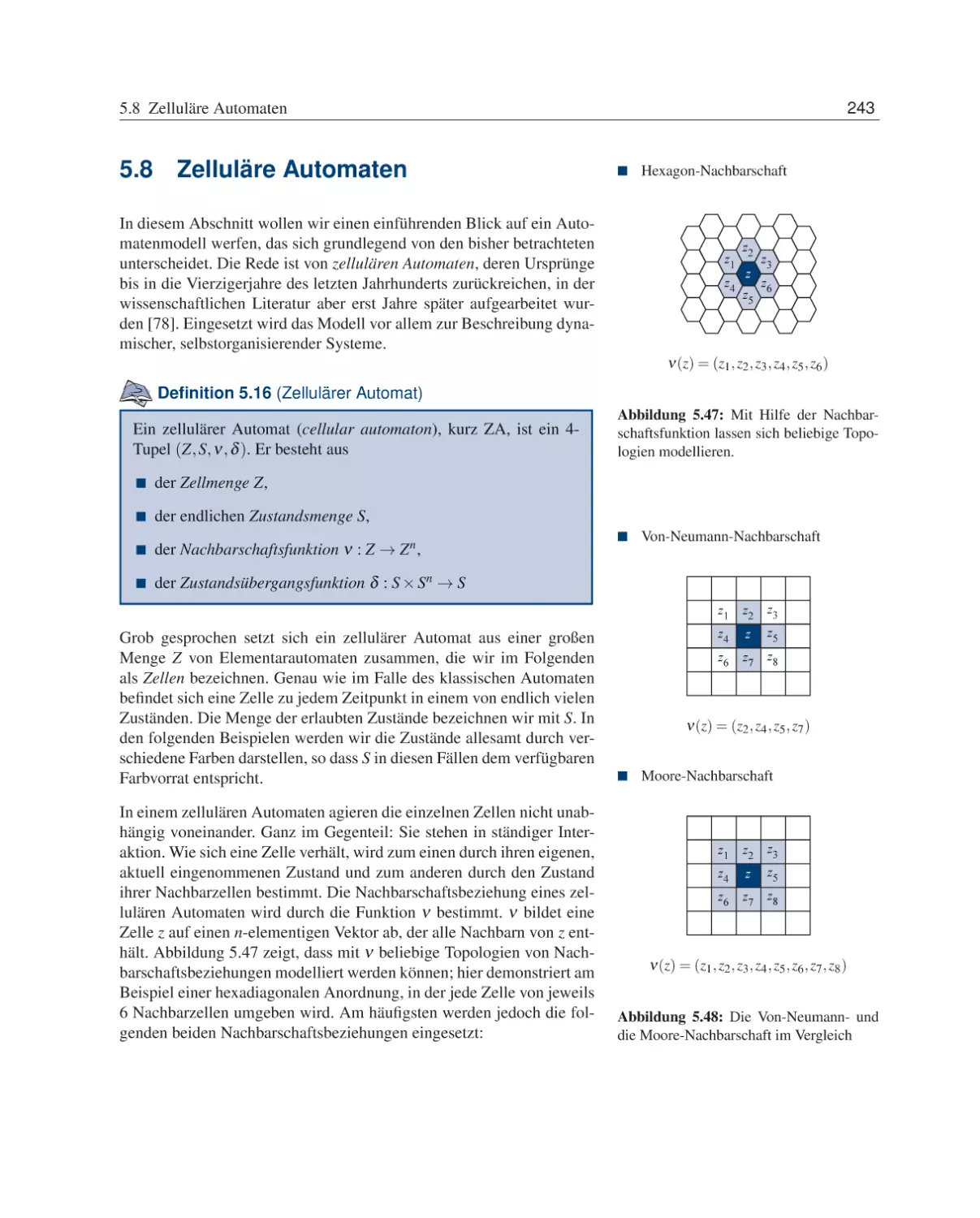 5.8 Zelluläre Automaten