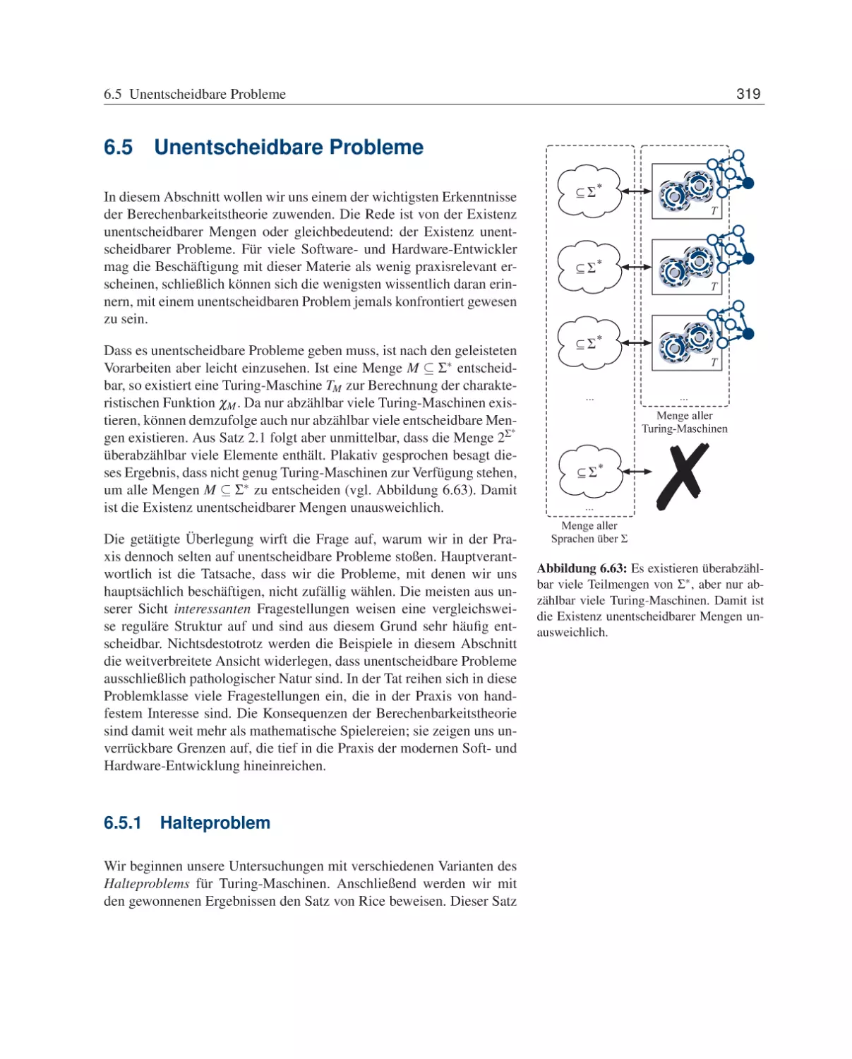 6.5 Unentscheidbare Probleme
6.5.1 Halteproblem