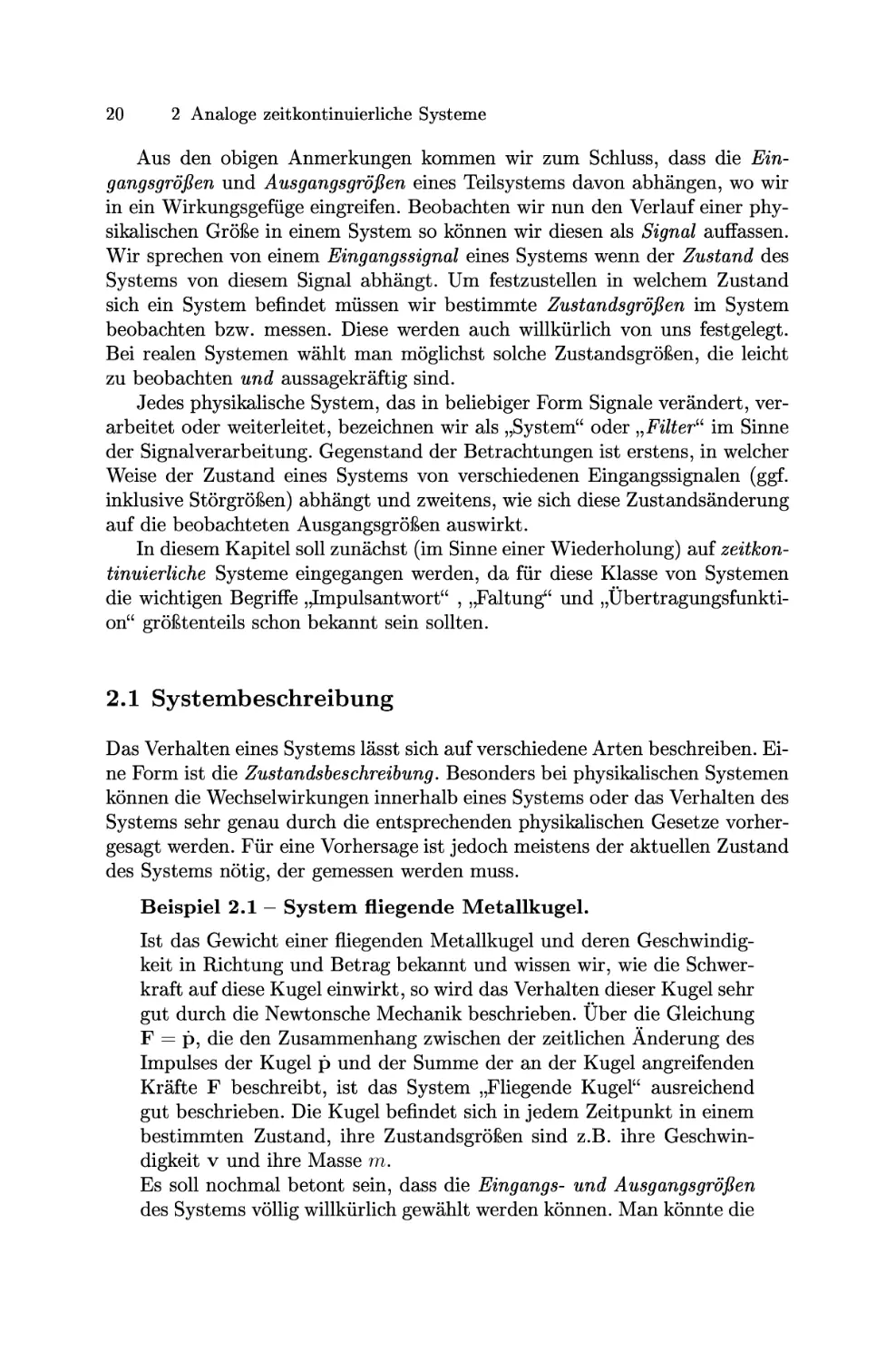 Systembeschreibung