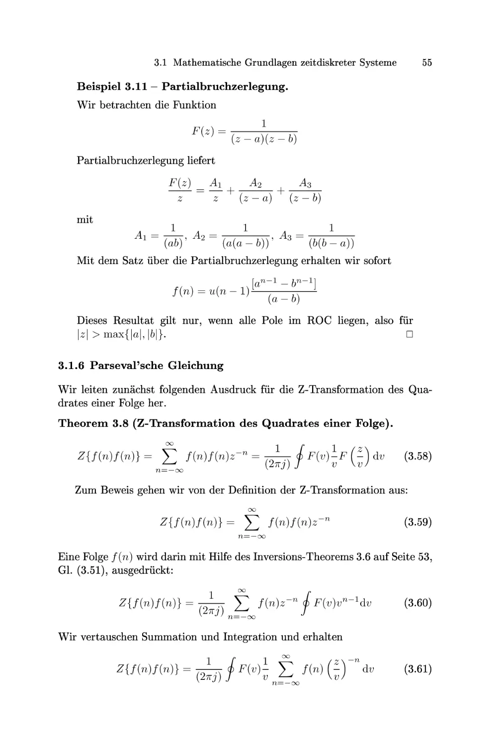 Parseval'sche Gleichung