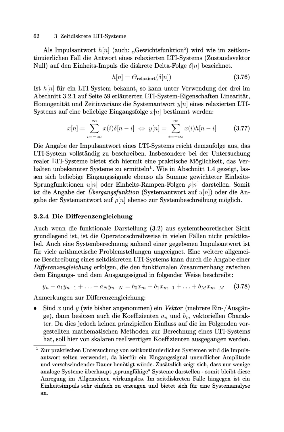 Die Differenzengleichung