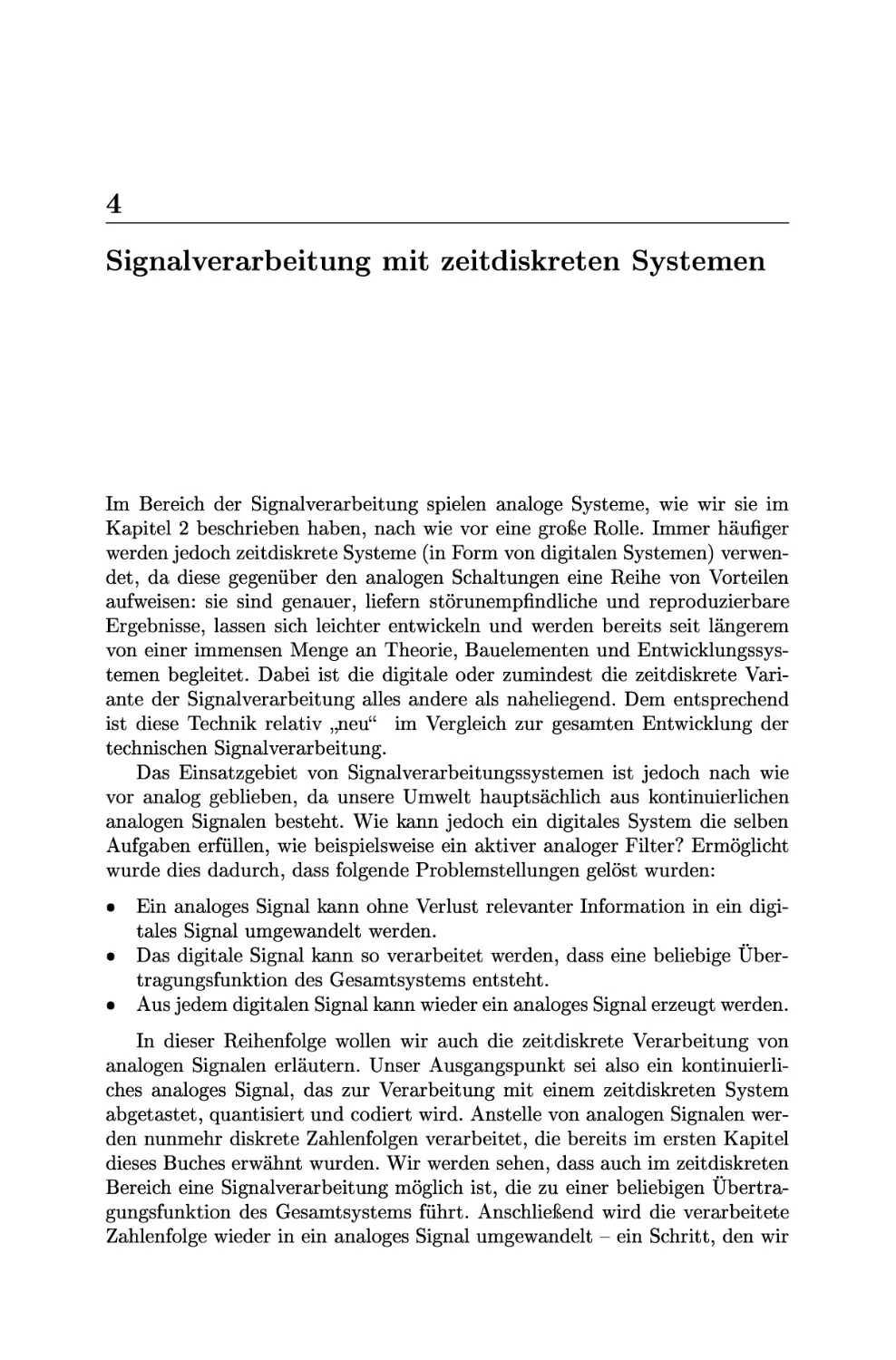 Signalverarbeitung mit zeitdiskreten Systemen