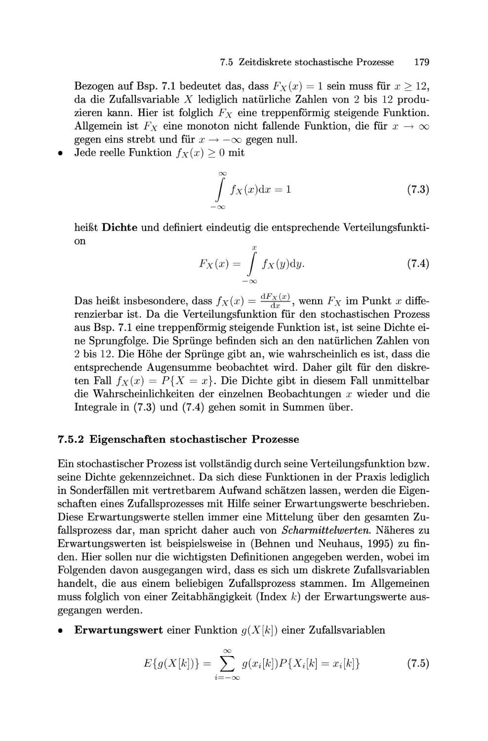 Eigenschaften stochastischer Prozesse