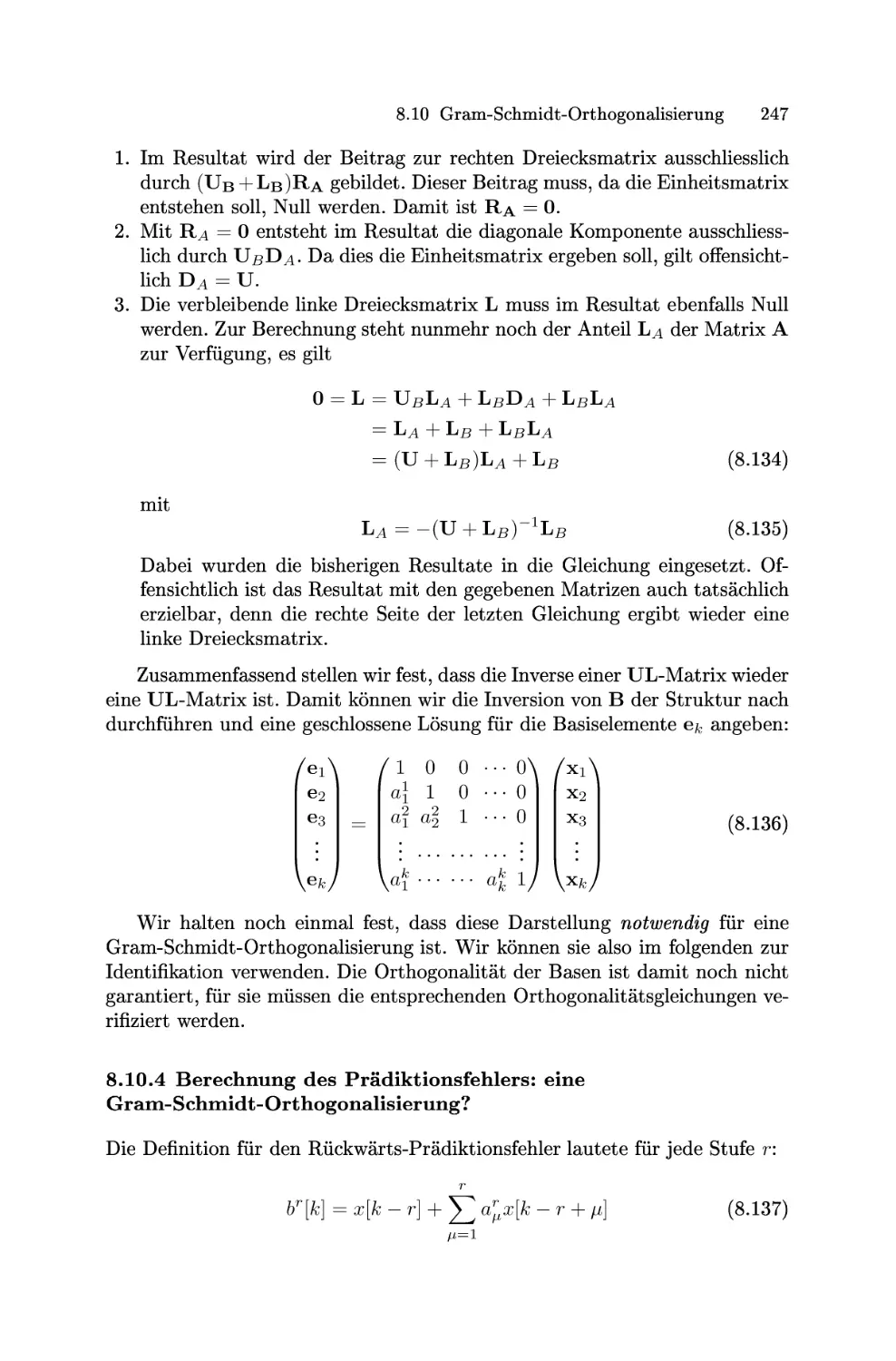 Berechnung des Prädiktionsfehlers