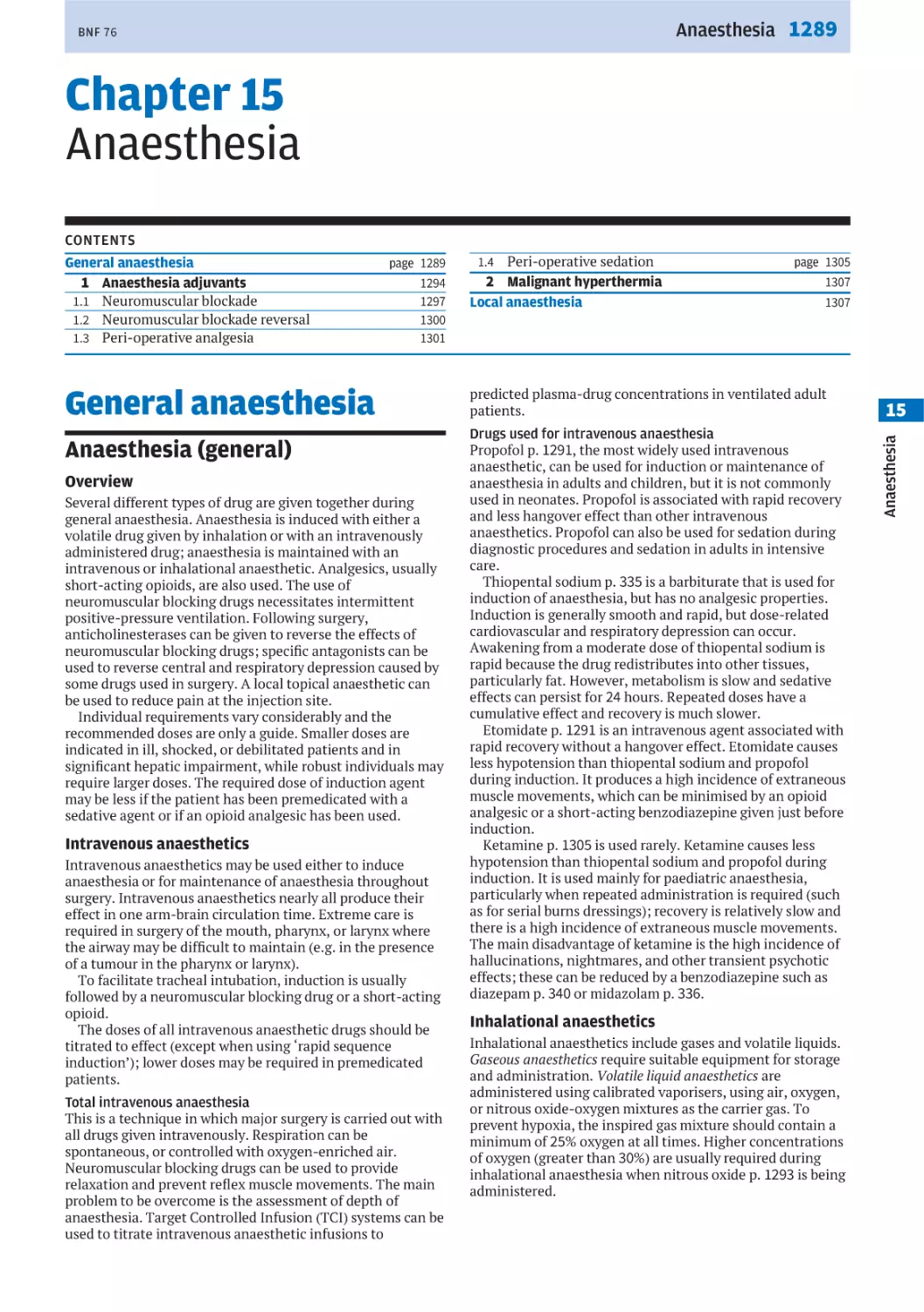 Chapter 15 Anaesthesia
General anaesthesia