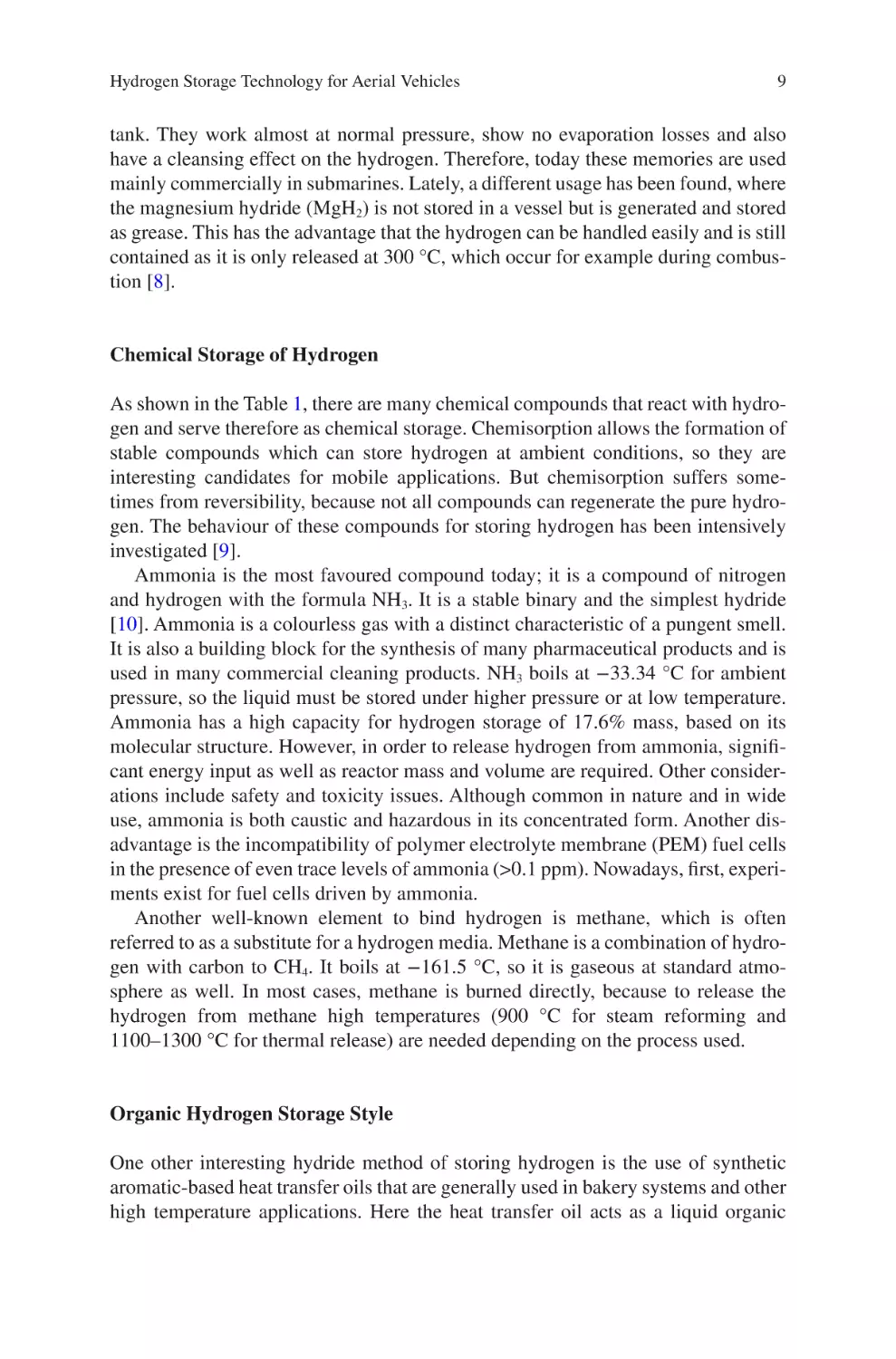 Chemical Storage of Hydrogen
Organic Hydrogen Storage Style