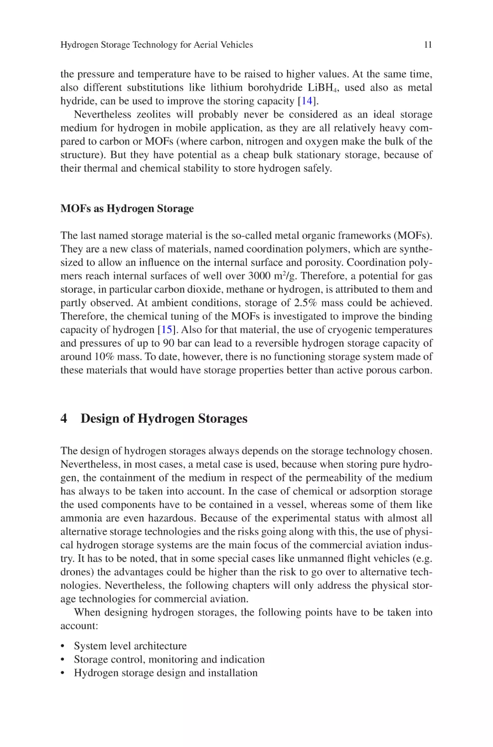 MOFs as Hydrogen Storage
4 Design of Hydrogen Storages