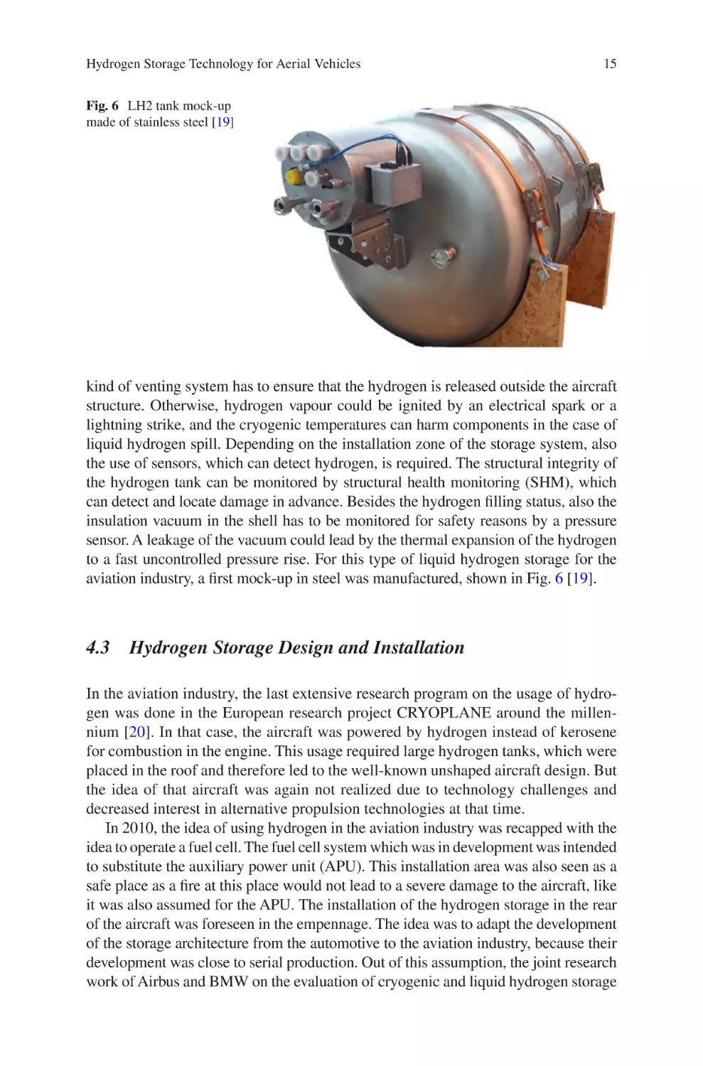 4.3 Hydrogen Storage Design and Installation