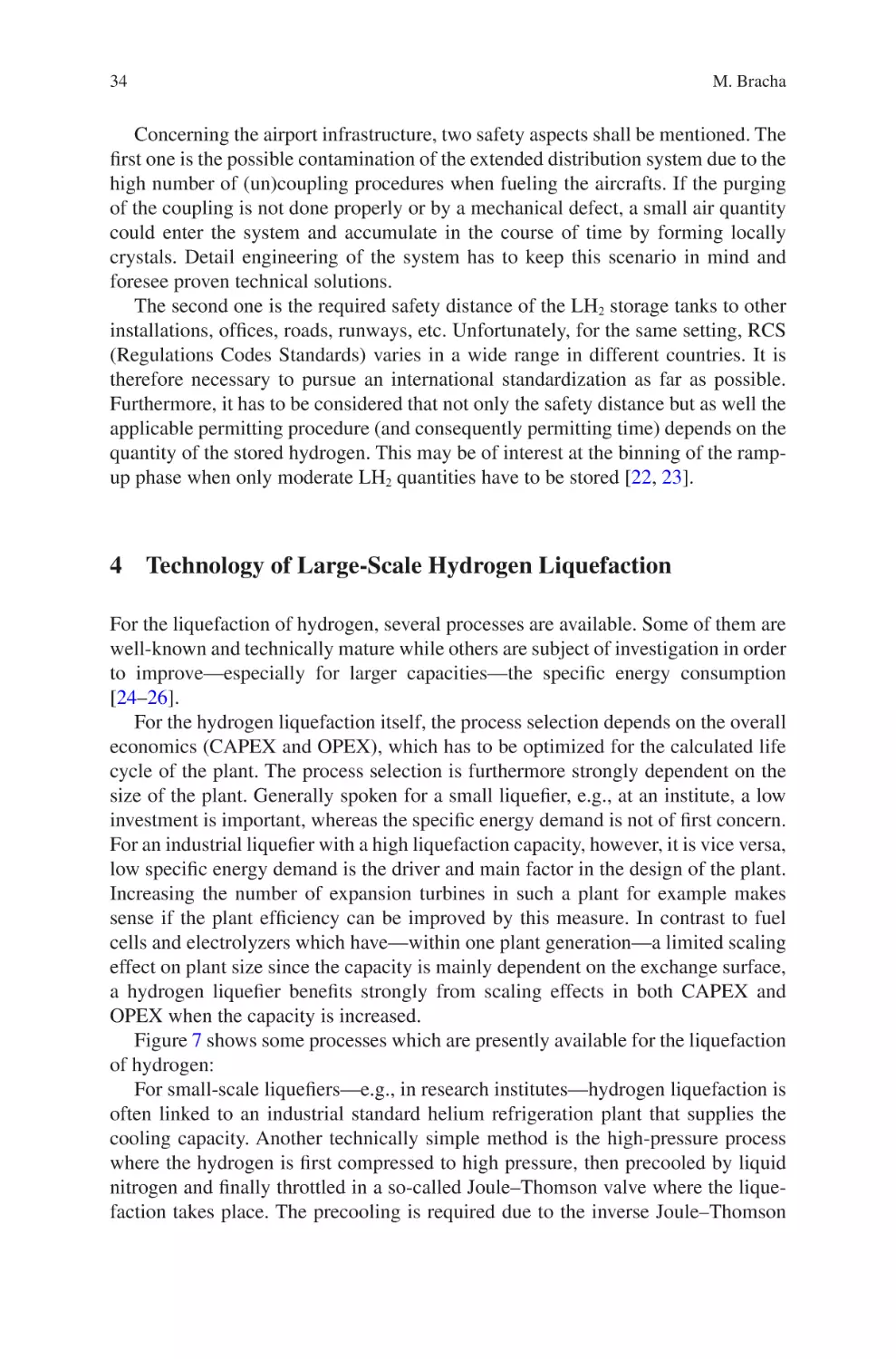 4 Technology of Large-Scale Hydrogen Liquefaction