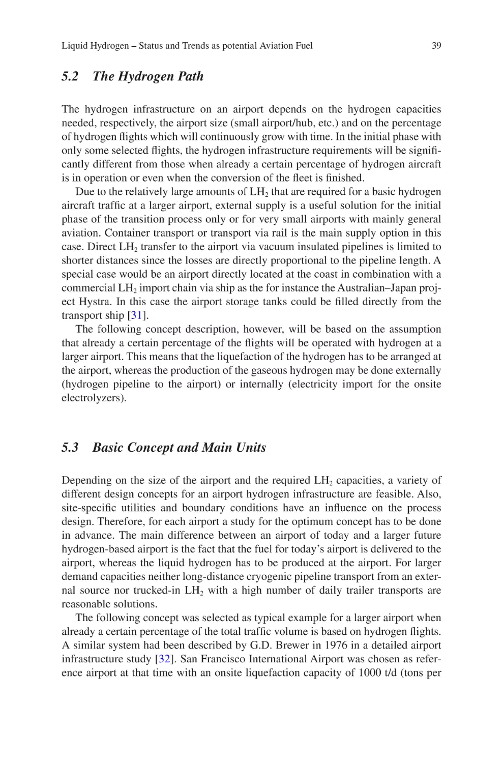 5.2 The Hydrogen Path
5.3 Basic Concept and Main Units