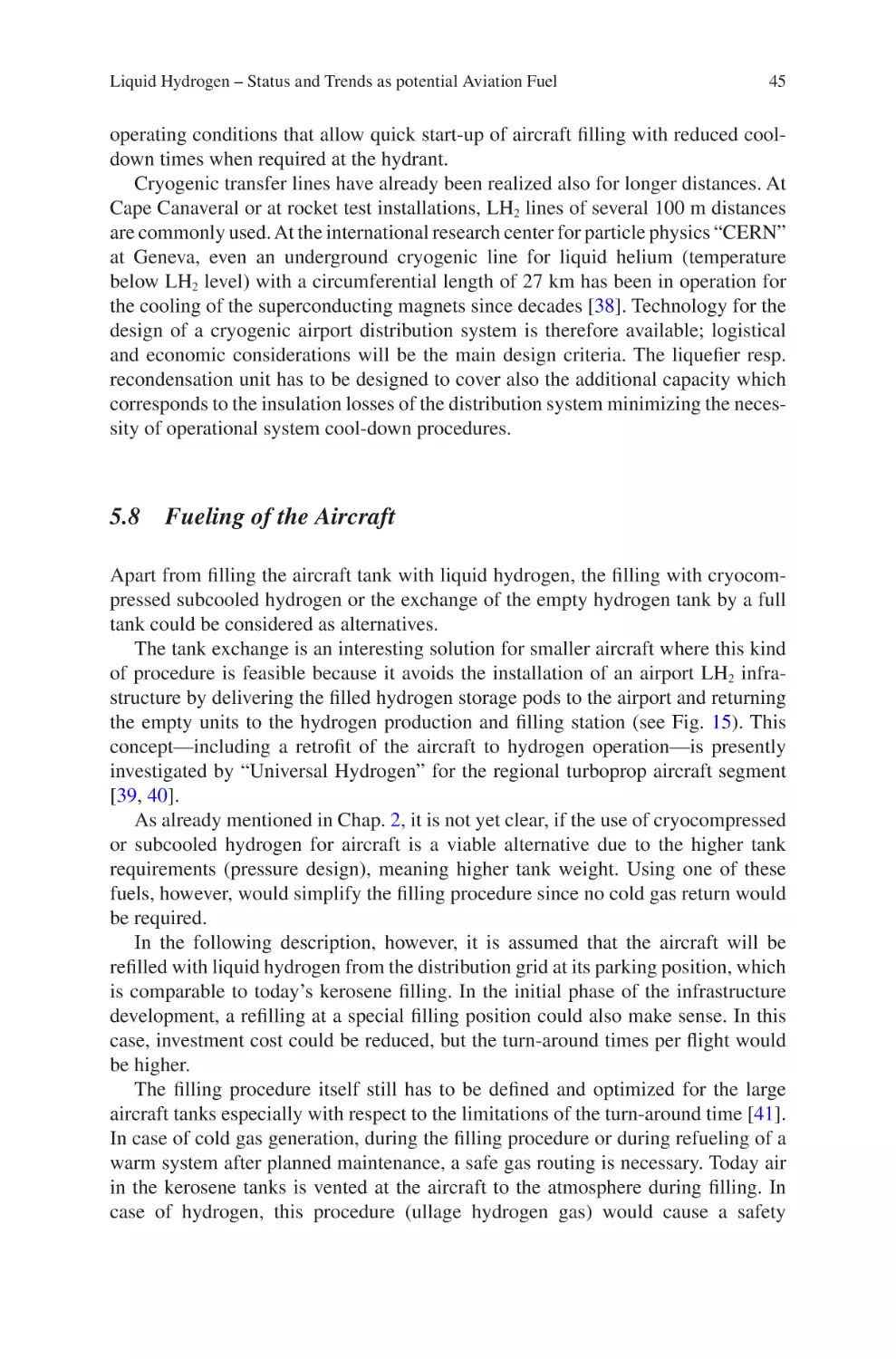 5.8 Fueling of the Aircraft