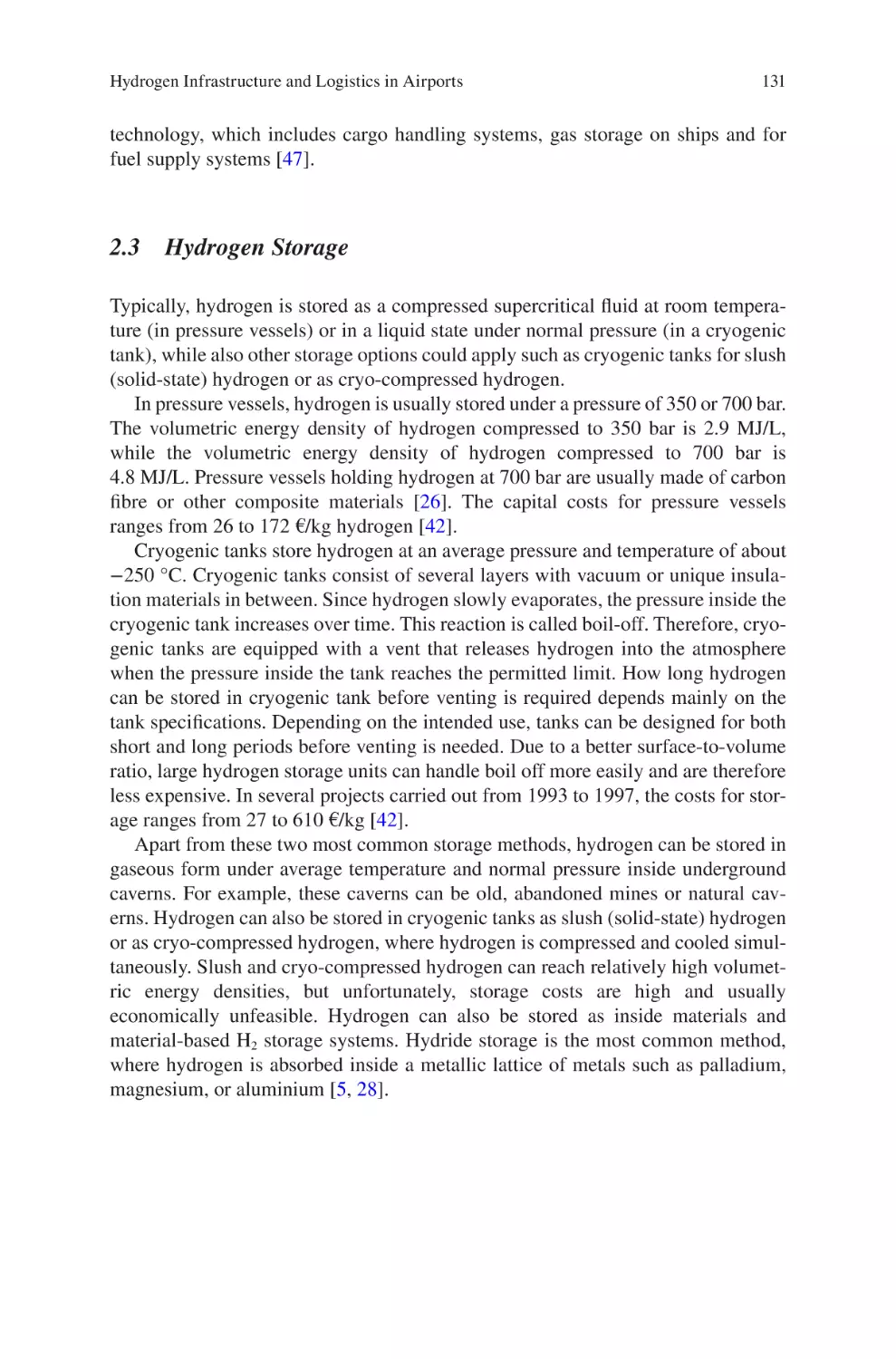 2.3 Hydrogen Storage