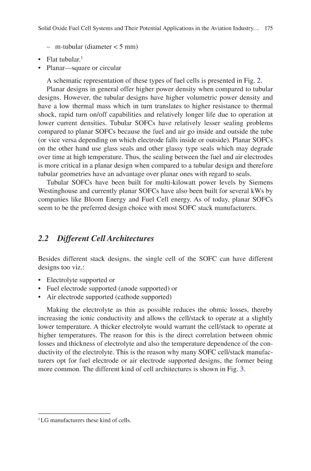 2.2 Different Cell Architectures