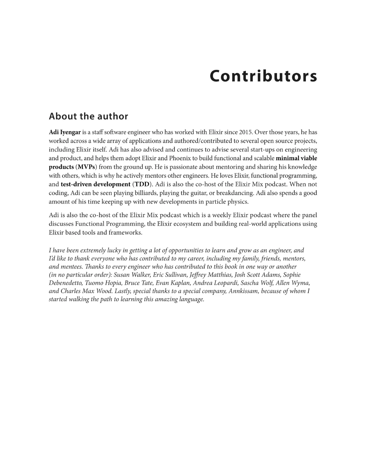 Contributors