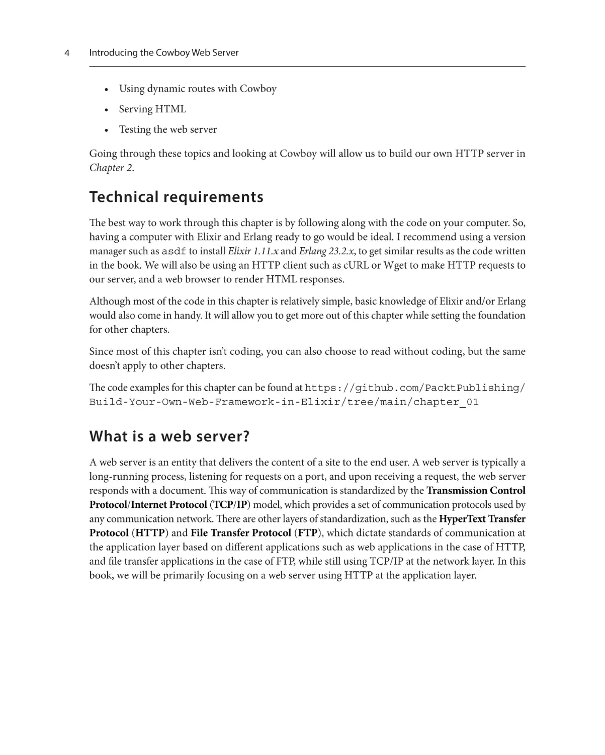 Technical requirements
What is a web server?